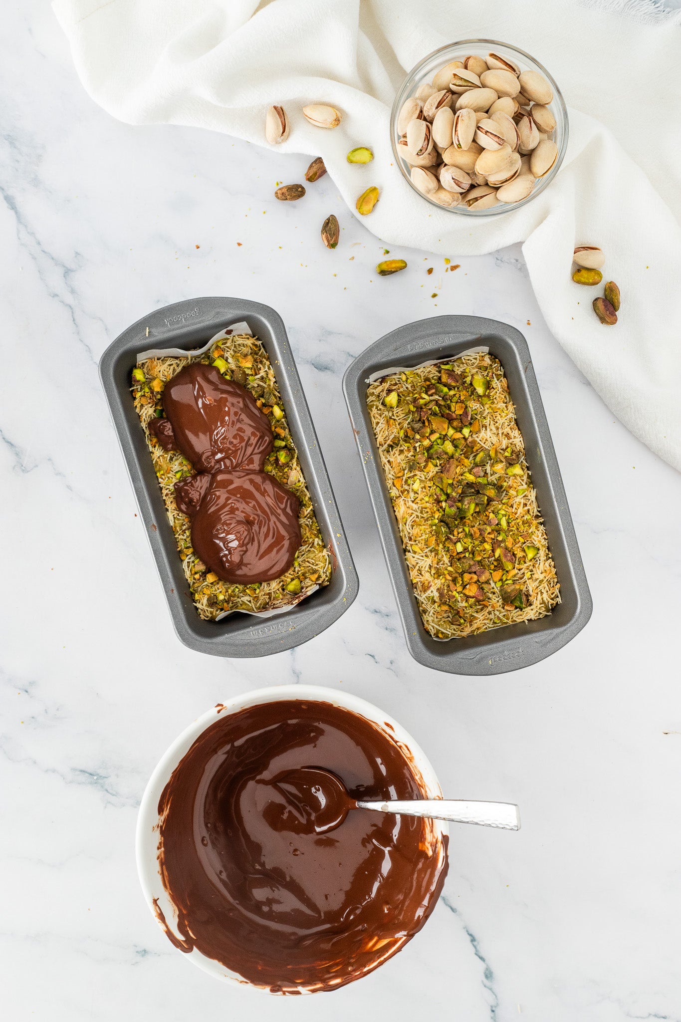 Dubai Chocolate Bar with Homemade Pistachio Cream