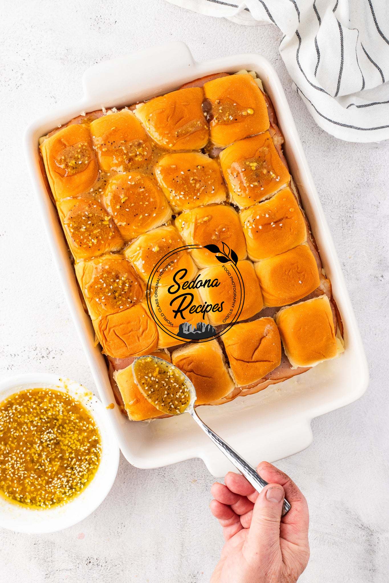 Baked Ham & Swiss Party Sliders