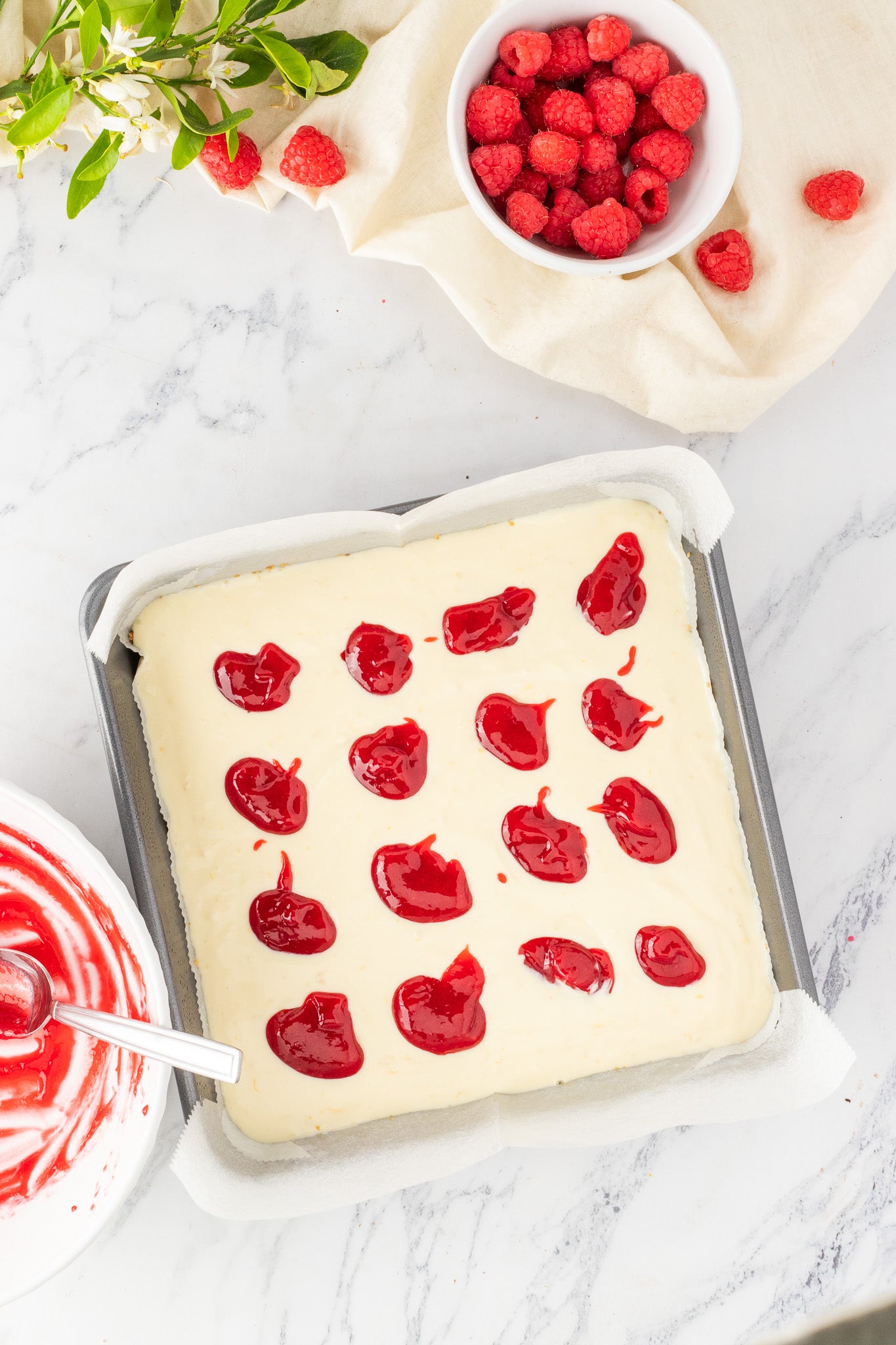 Lemon Raspberry Cheesecake Bars