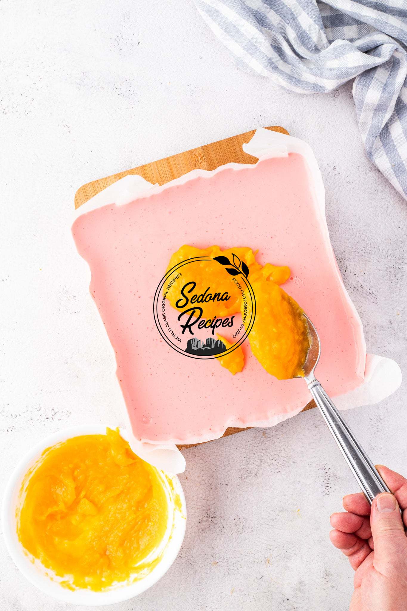 Orange Strawberry Cheesecake Bars (No Bake)