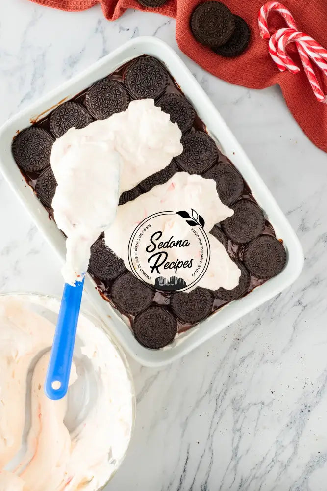 Peppermint Ganache Icebox Cake