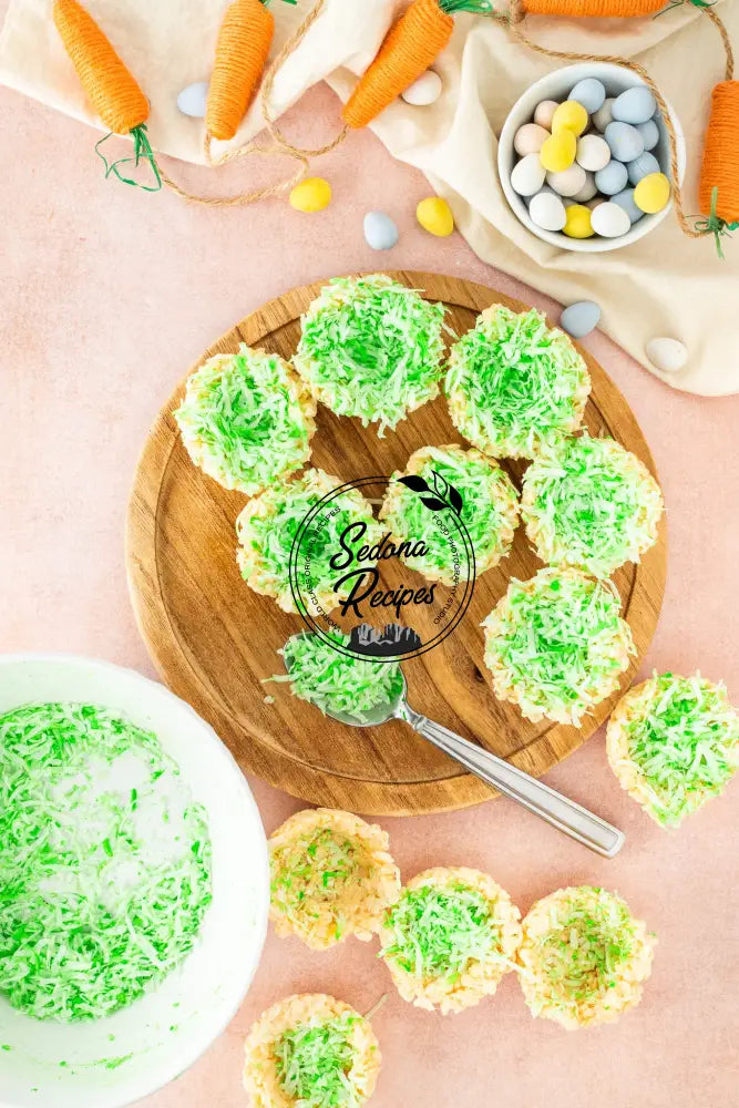 Rice Krispie Easter Basket Nests