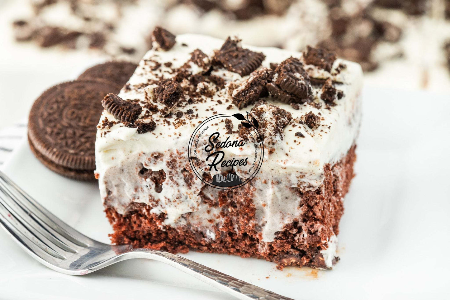 Oreo Poke Cake