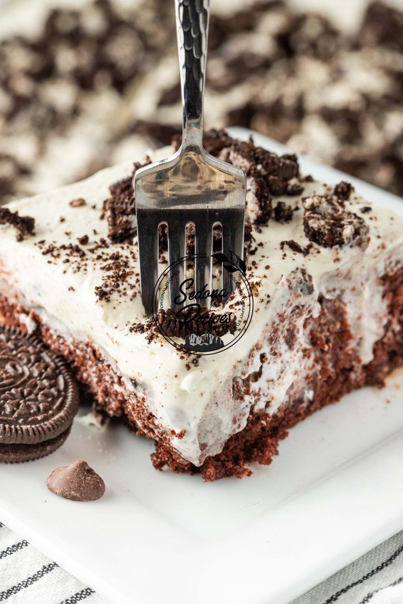 Oreo Poke Cake