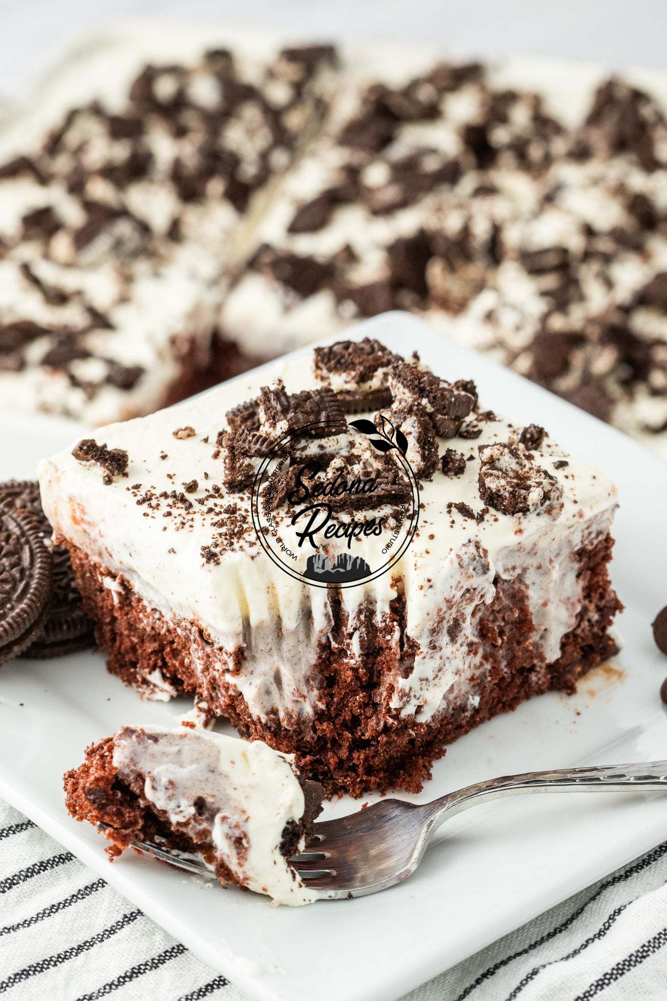 Oreo Poke Cake