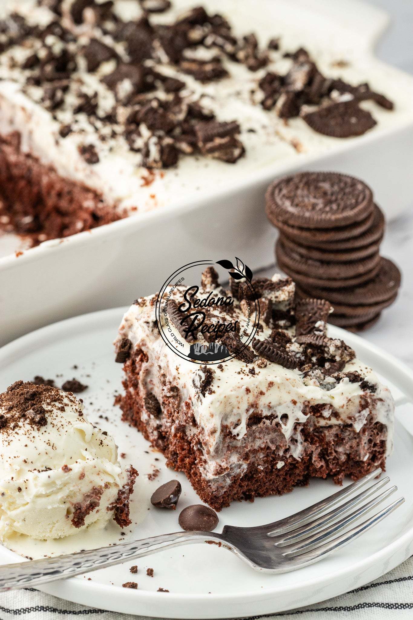 Oreo Poke Cake