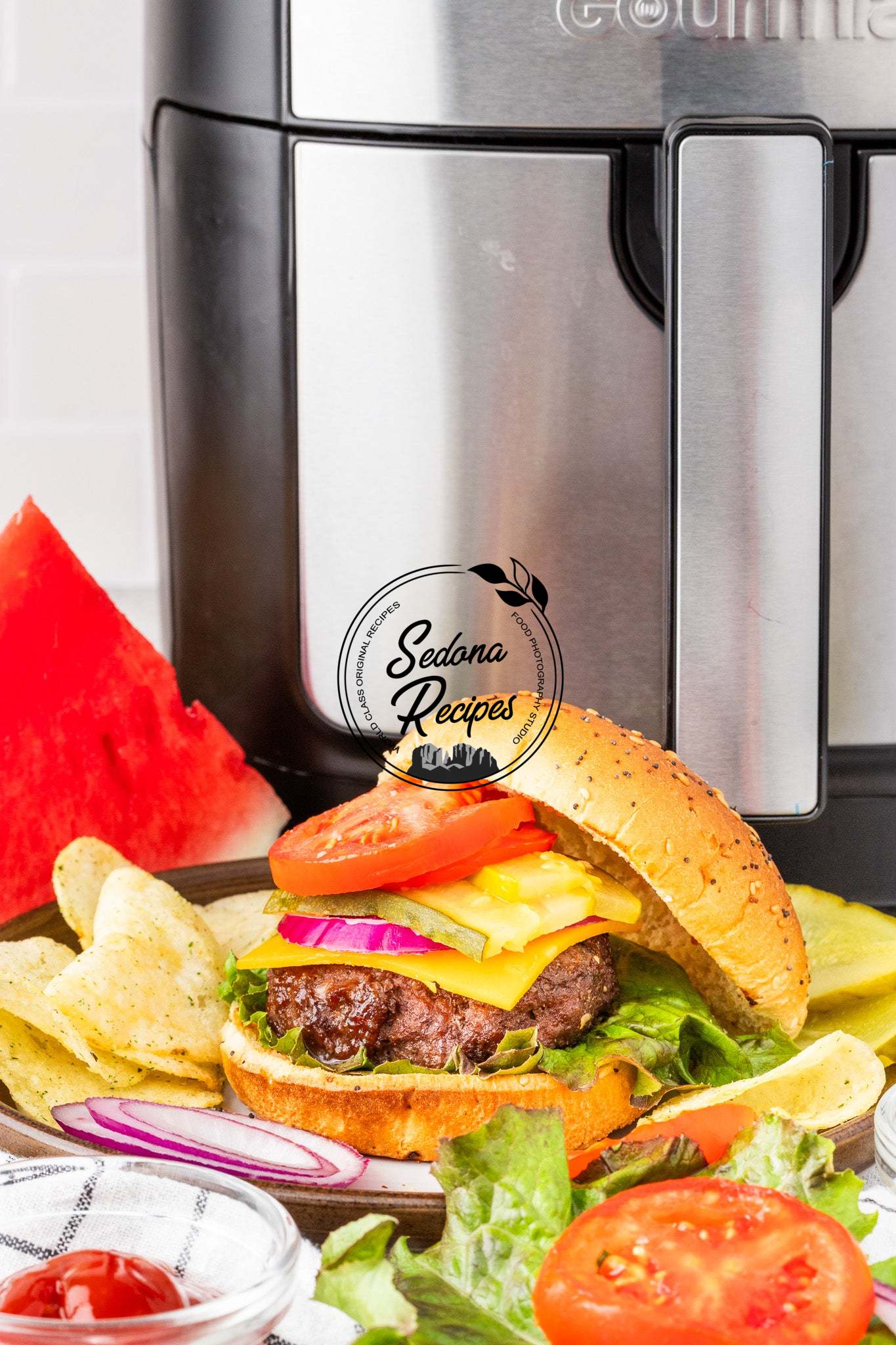 Air Fryer Hamburgers