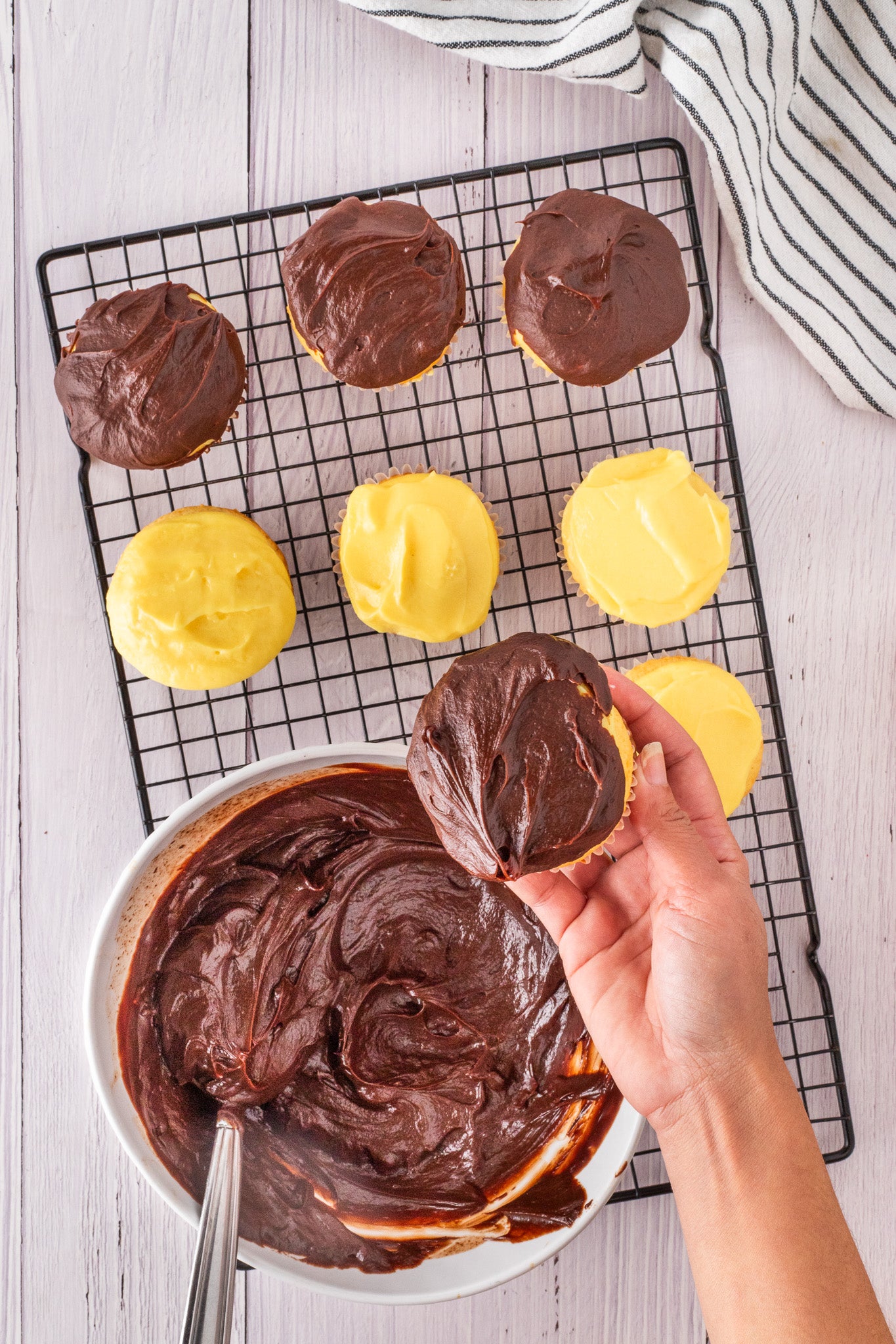 Boston Cream Pie Cupcakes