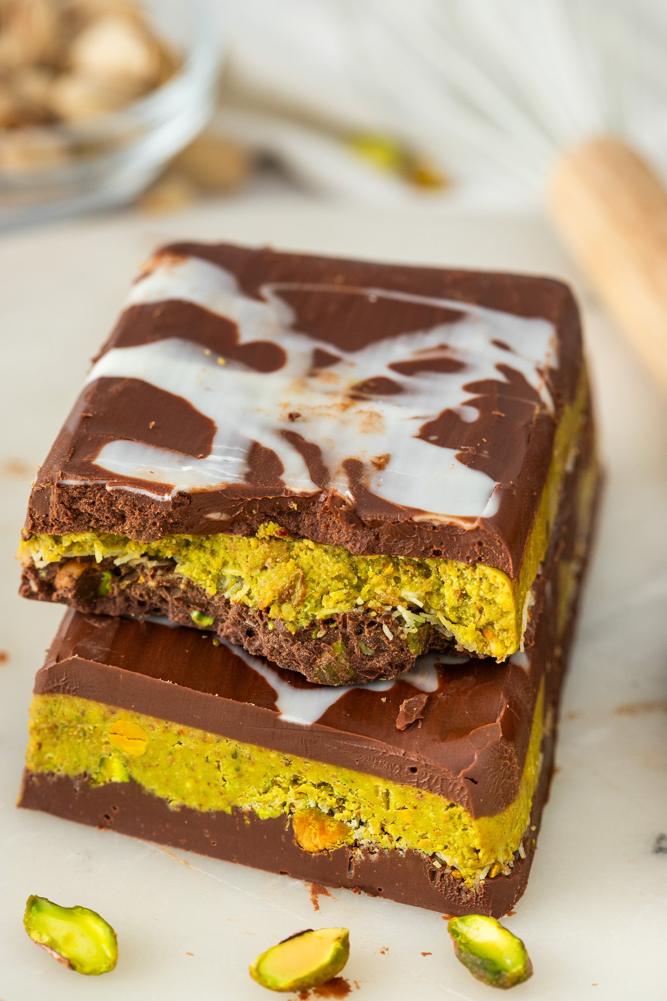Dubai Chocolate Bar with Homemade Pistachio Cream