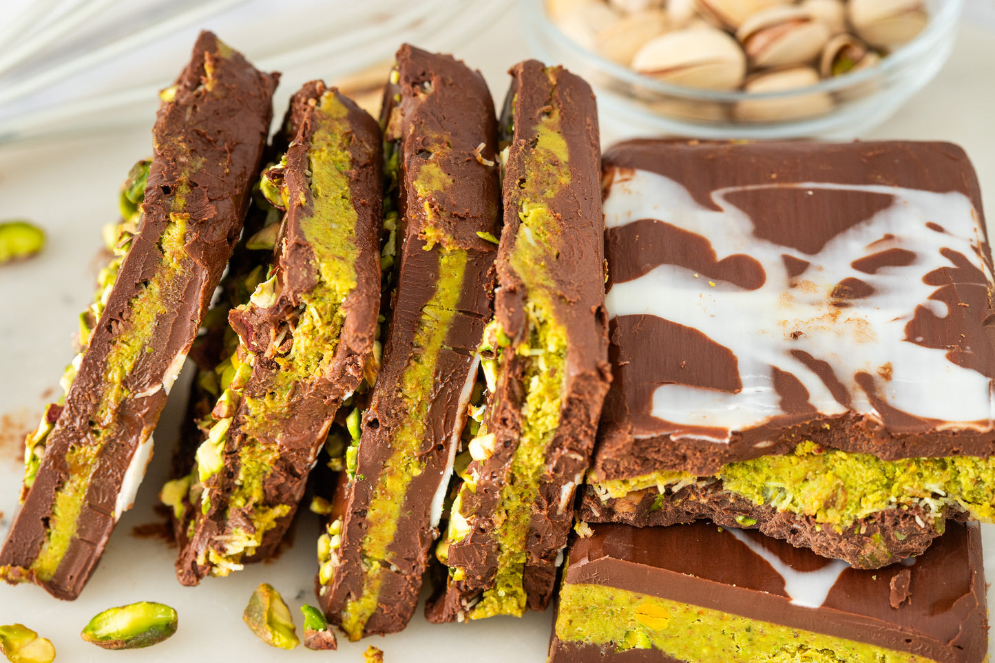 Dubai Chocolate Bar with Homemade Pistachio Cream