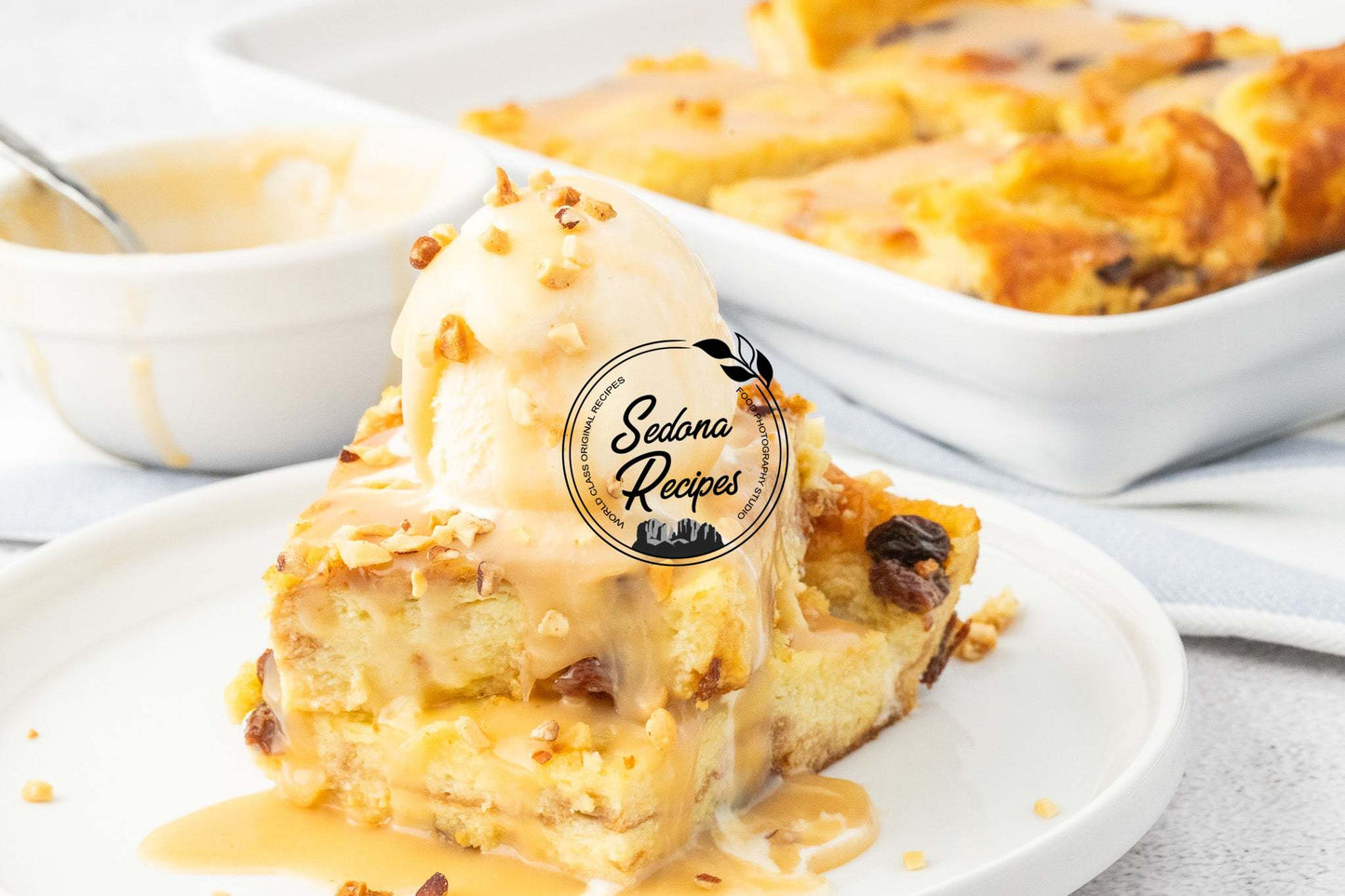 Bread Pudding with Butter Rum Sauce