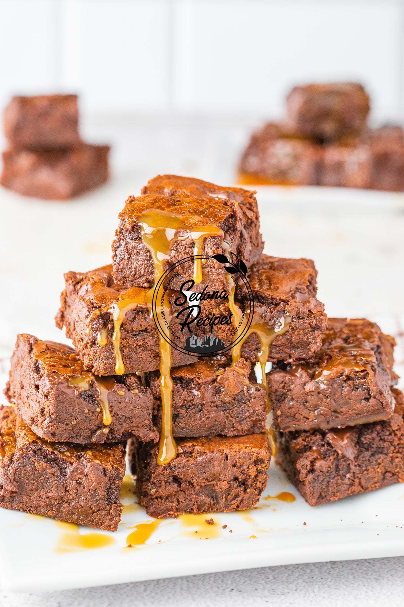 Chewy Caramel Brownies