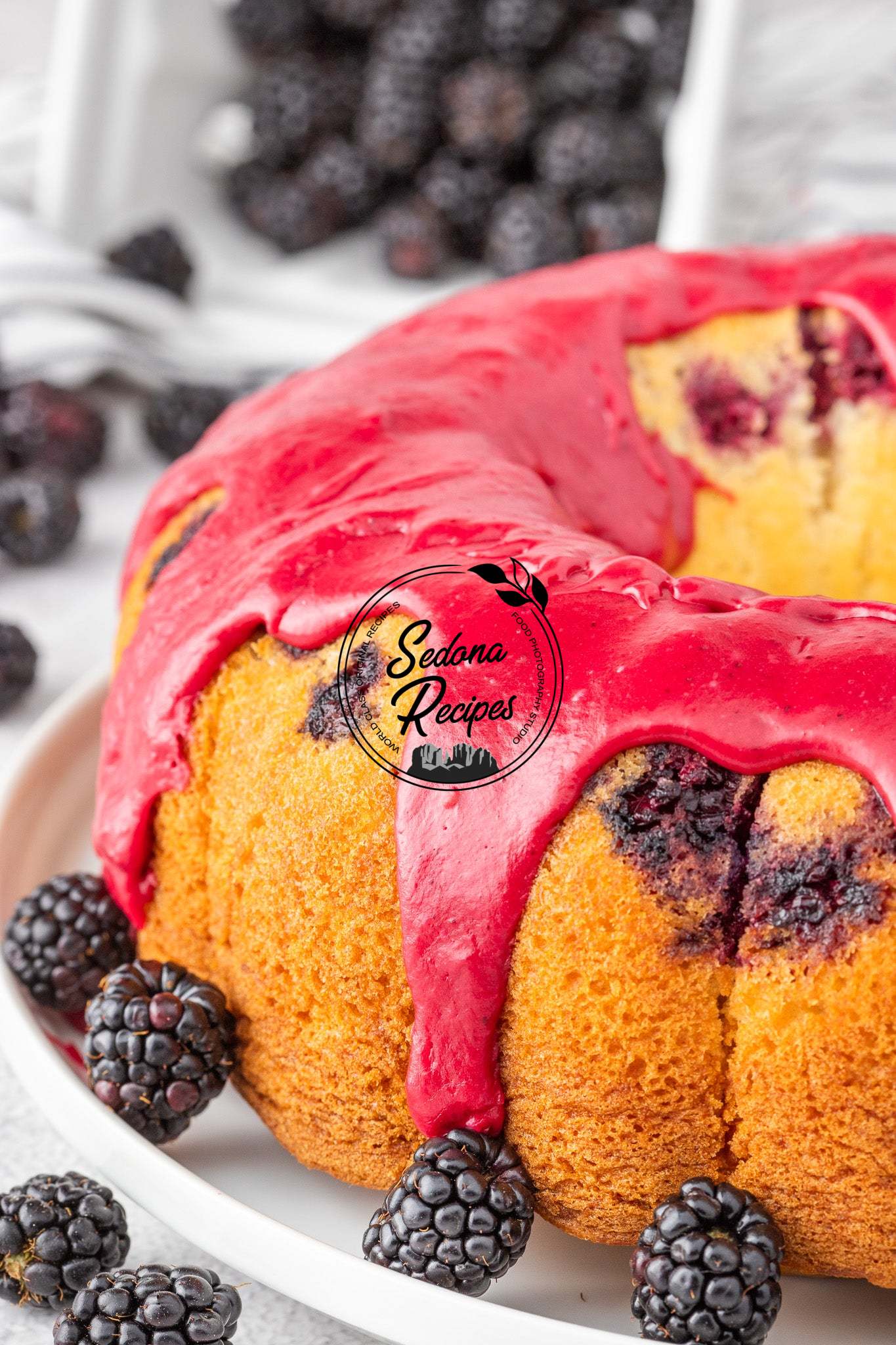 Lemon Blackberry Bundt Cake