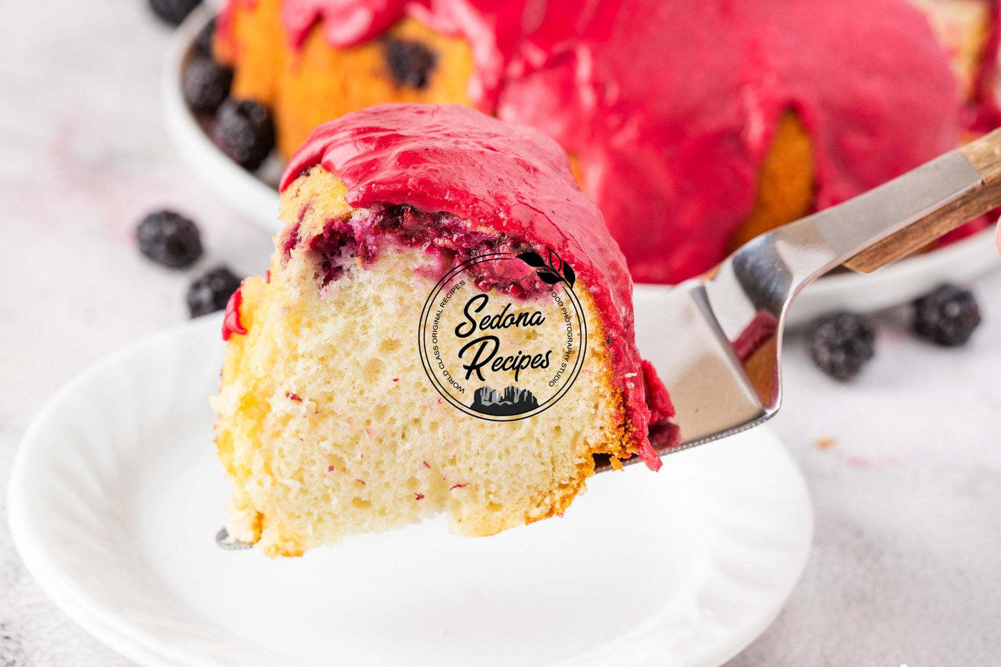 Lemon Blackberry Bundt Cake