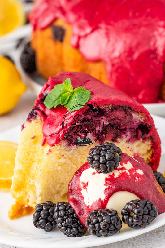 Lemon Blackberry Bundt Cake