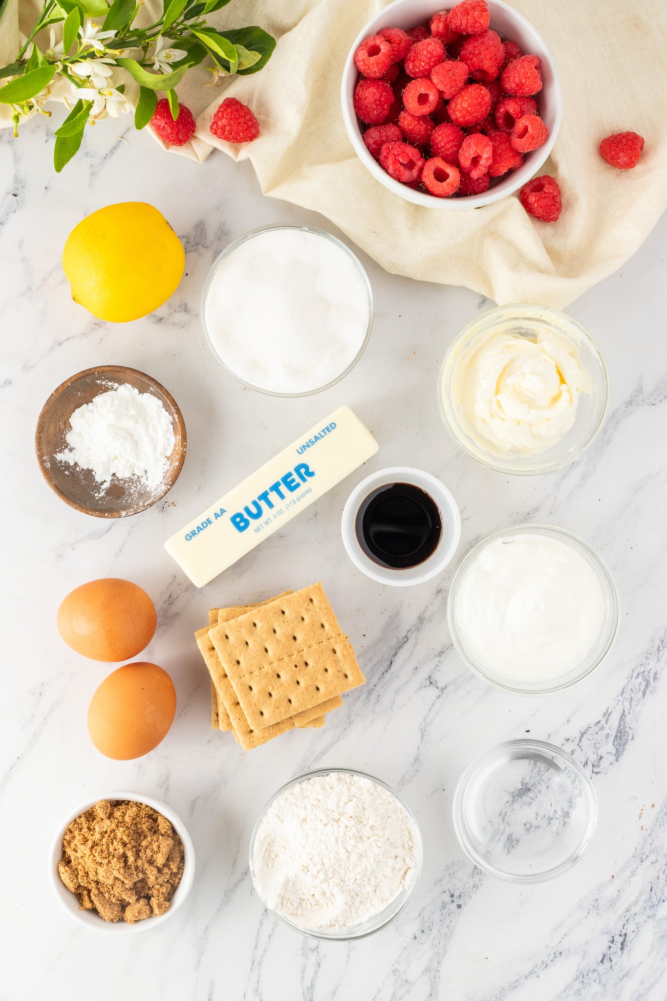 Lemon Raspberry Cheesecake Bars