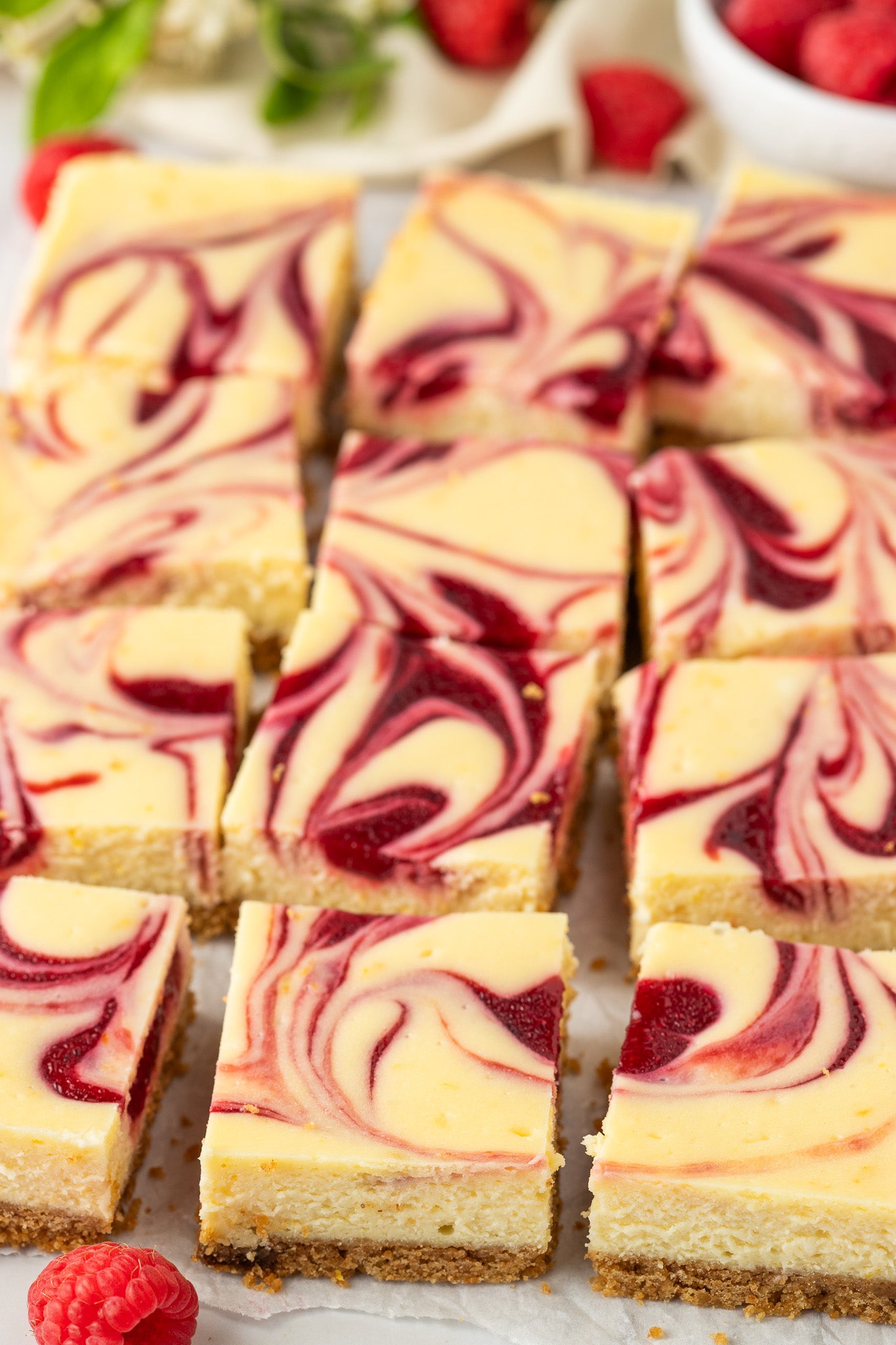 Lemon Raspberry Cheesecake Bars