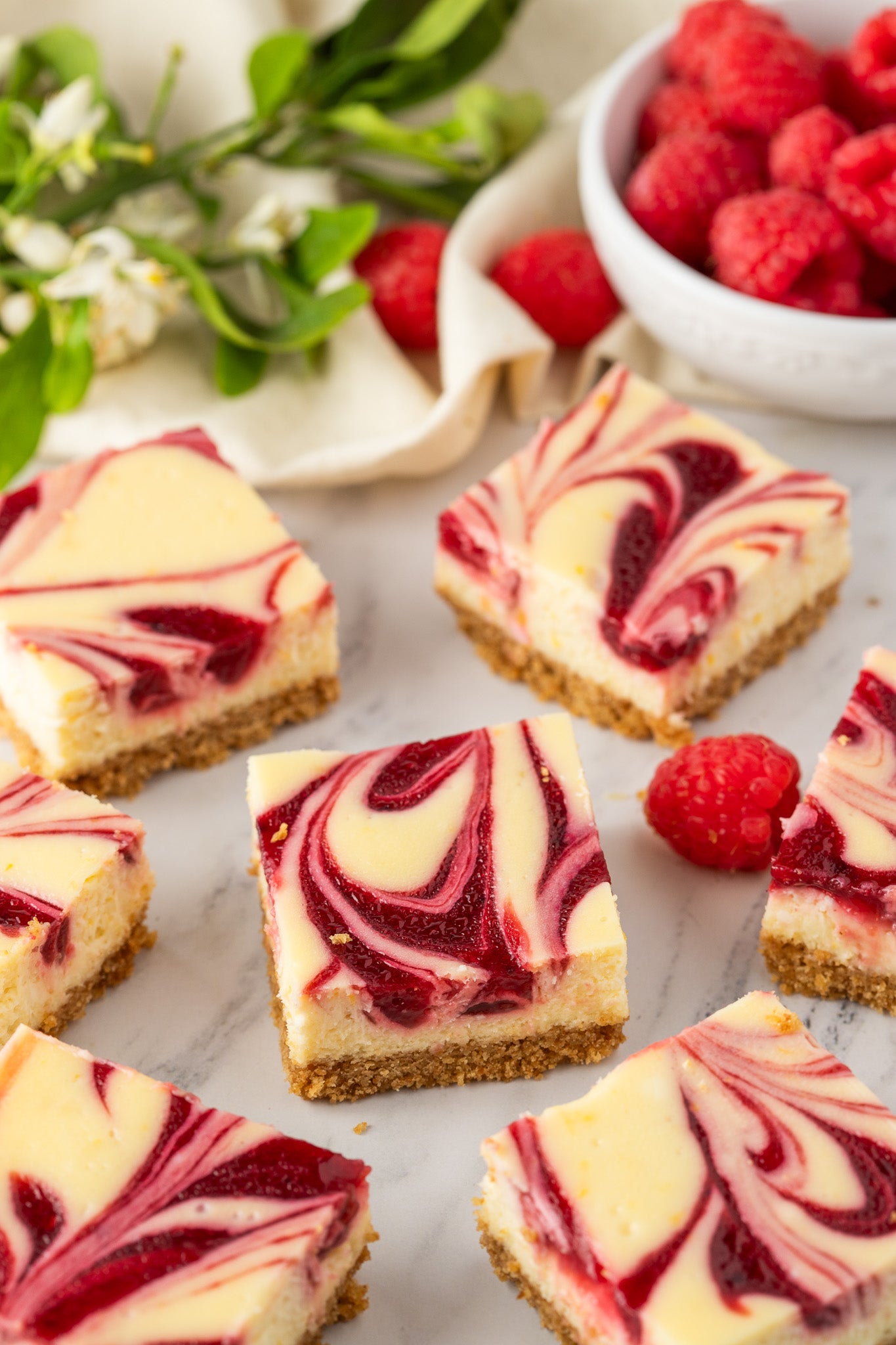 Lemon Raspberry Cheesecake Bars