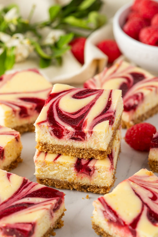 Lemon Raspberry Cheesecake Bars