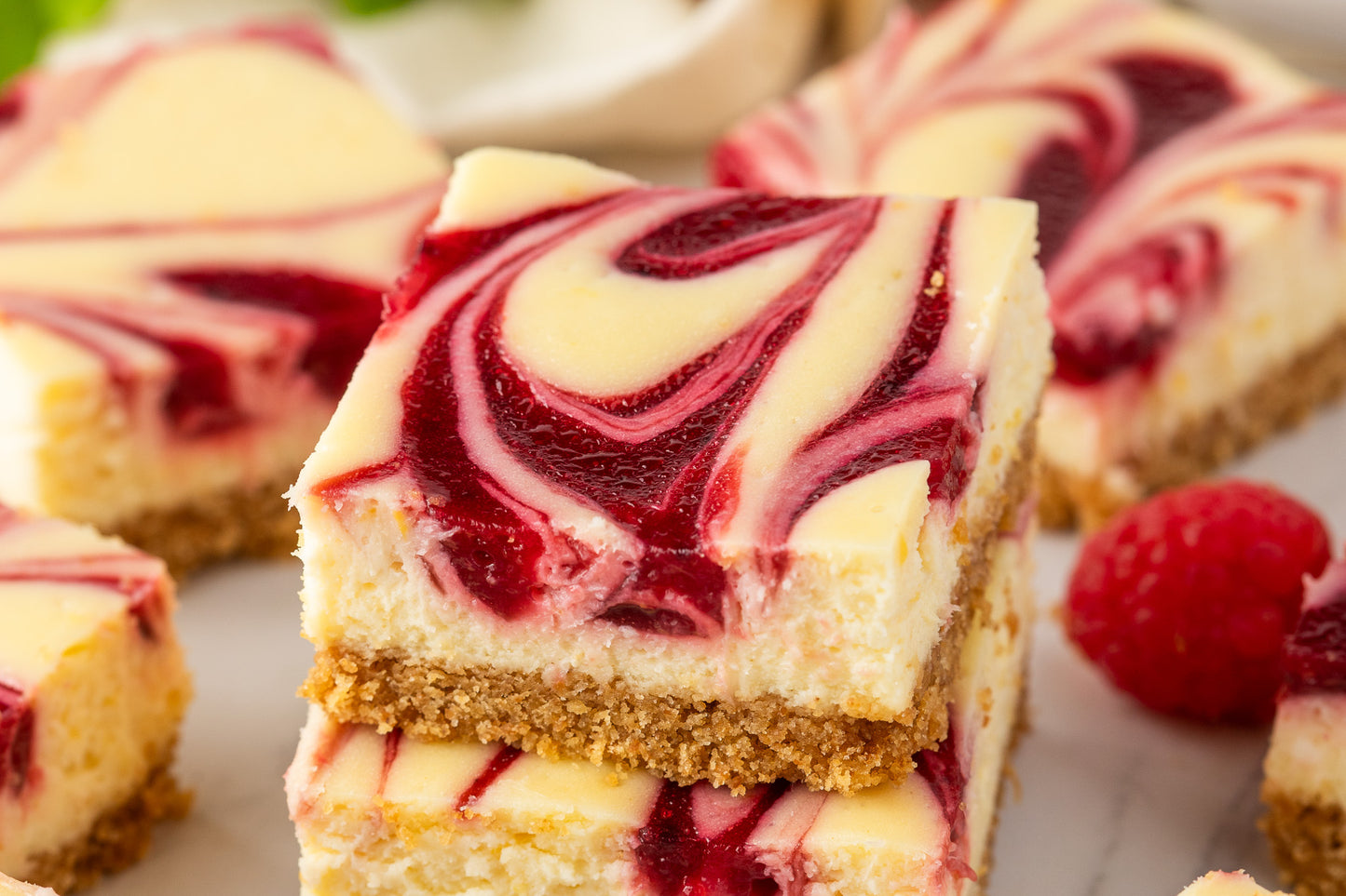 Lemon Raspberry Cheesecake Bars