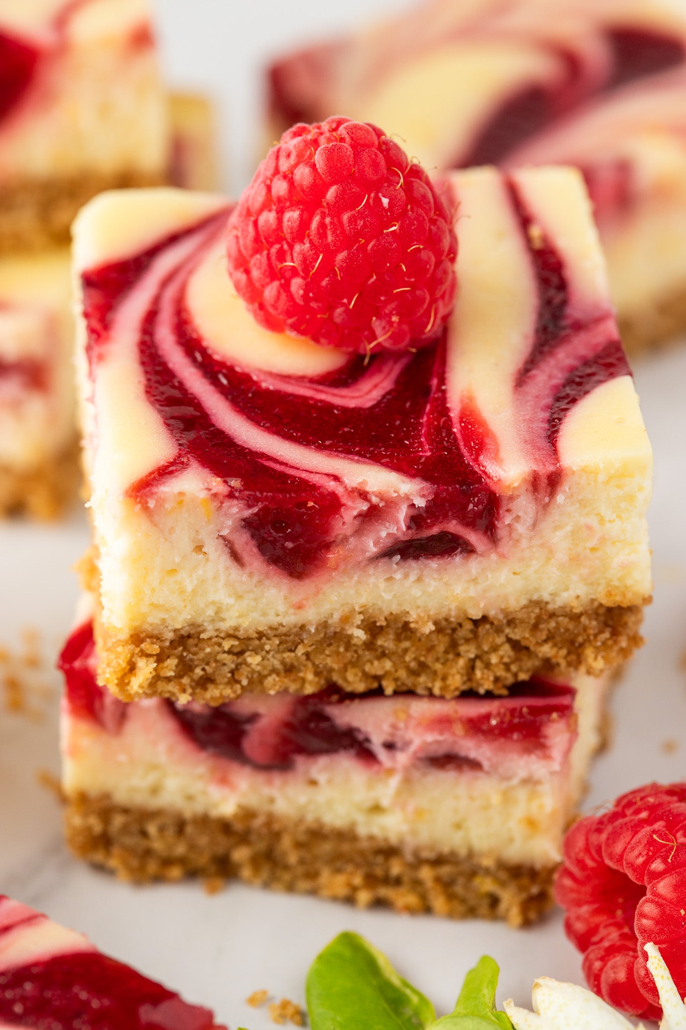 Lemon Raspberry Cheesecake Bars