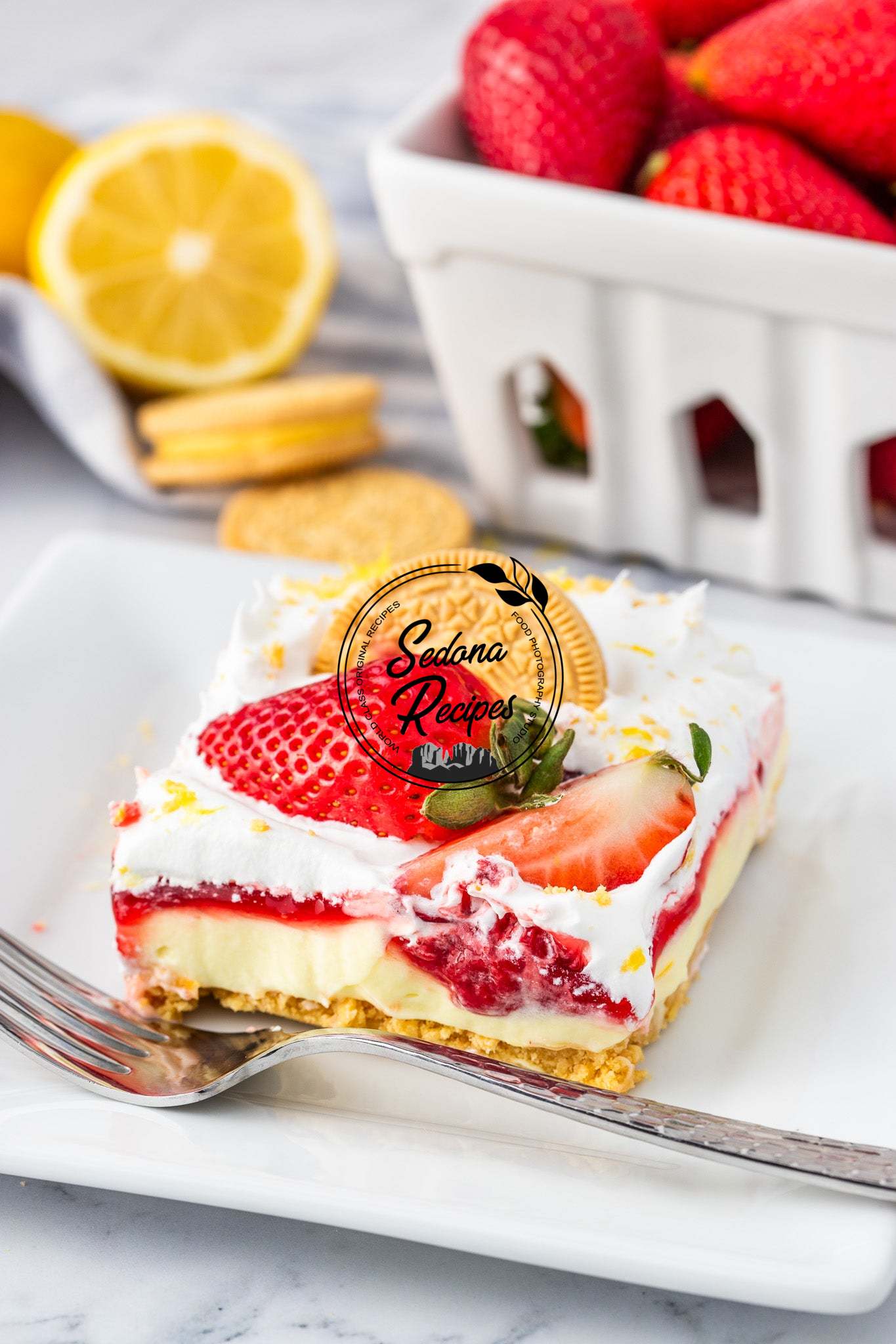 Lemon Strawberry Delight (No Bake)