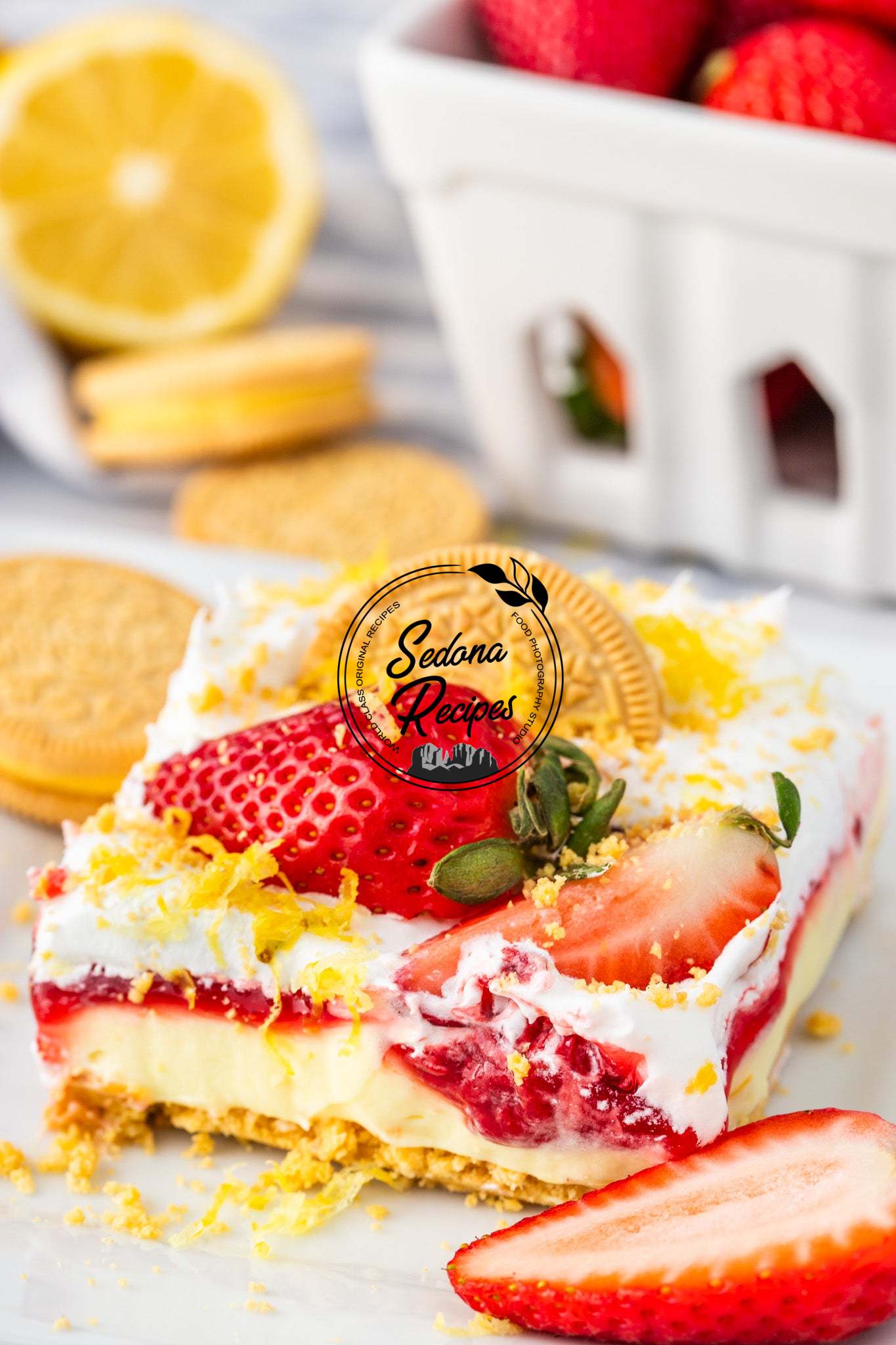 Lemon Strawberry Delight (No Bake)