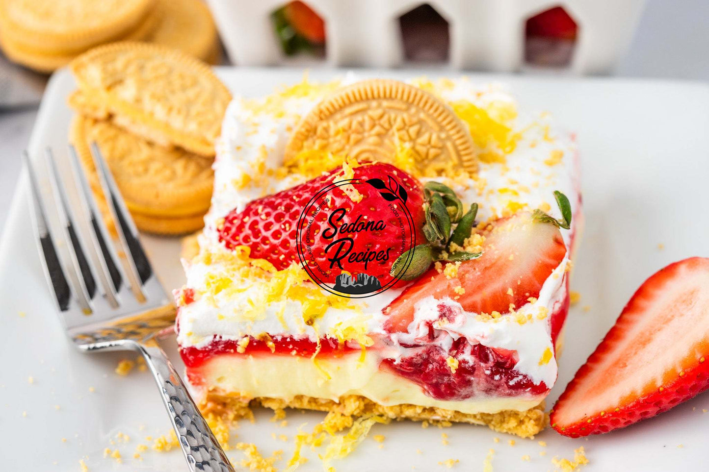 Lemon Strawberry Delight (No Bake)