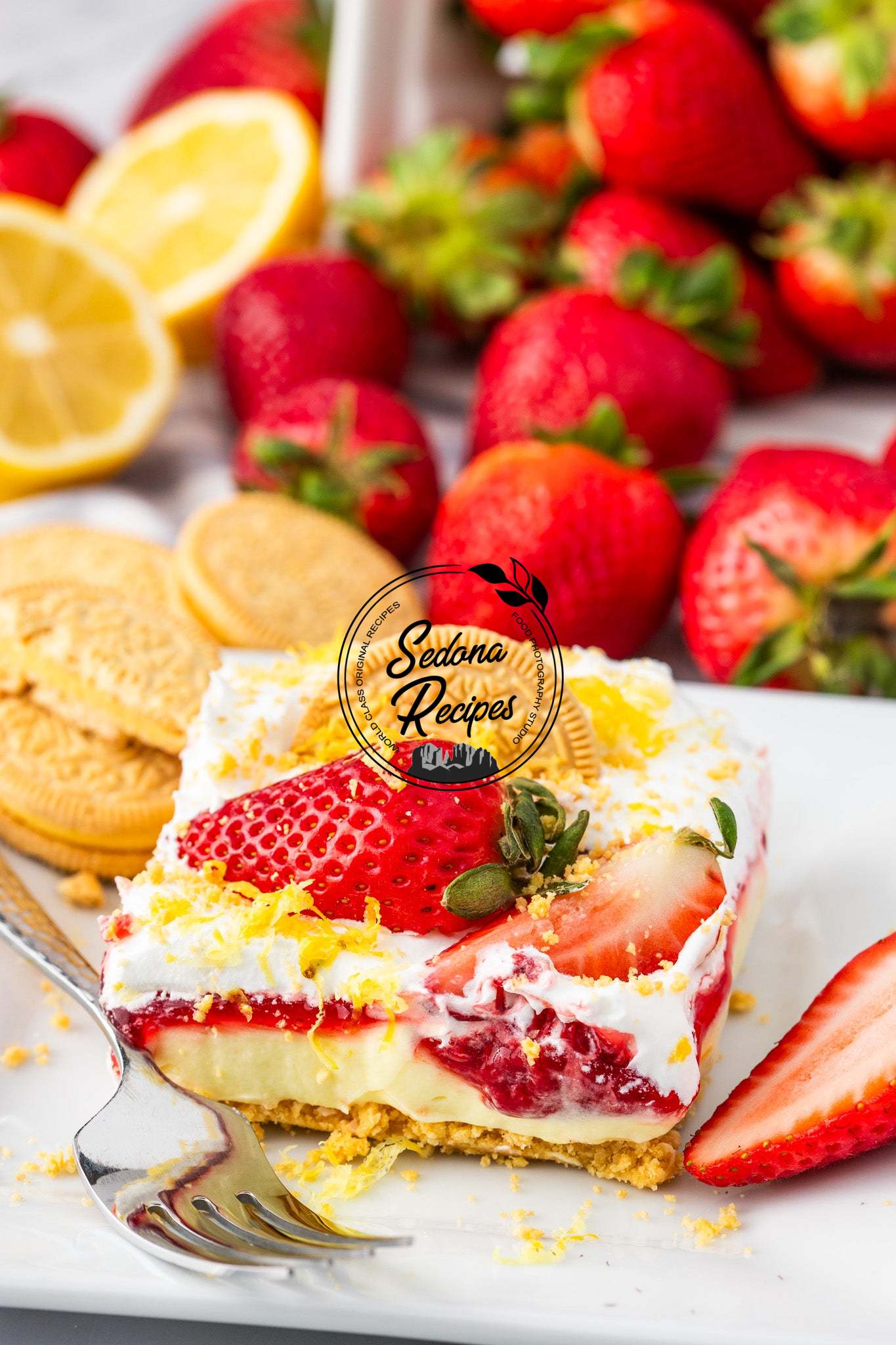 Lemon Strawberry Delight (No Bake)