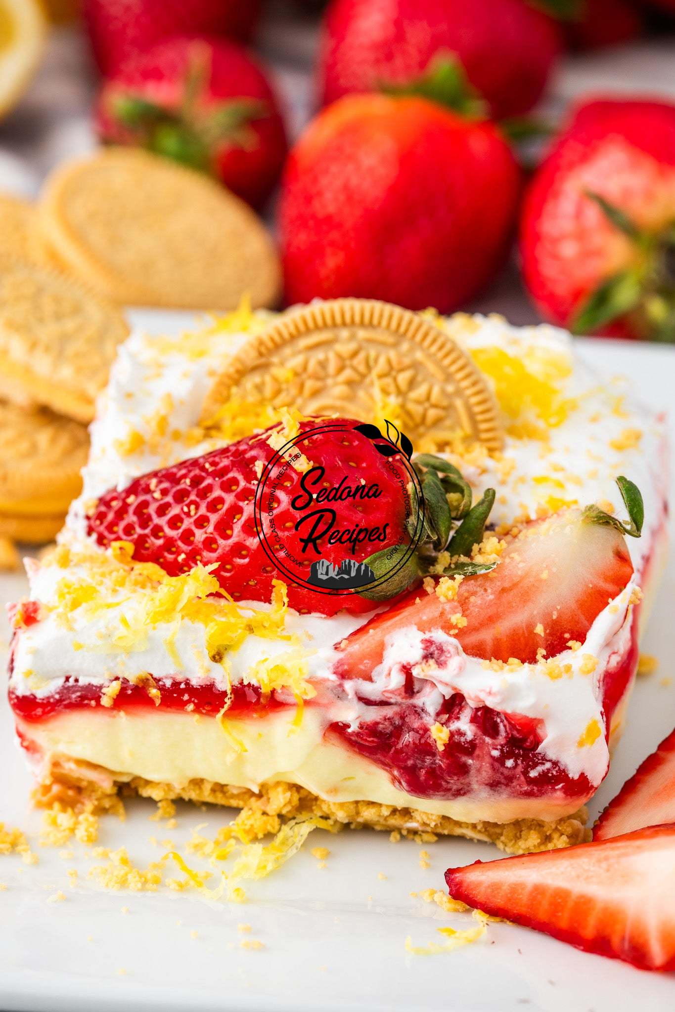 Lemon Strawberry Delight (No Bake)