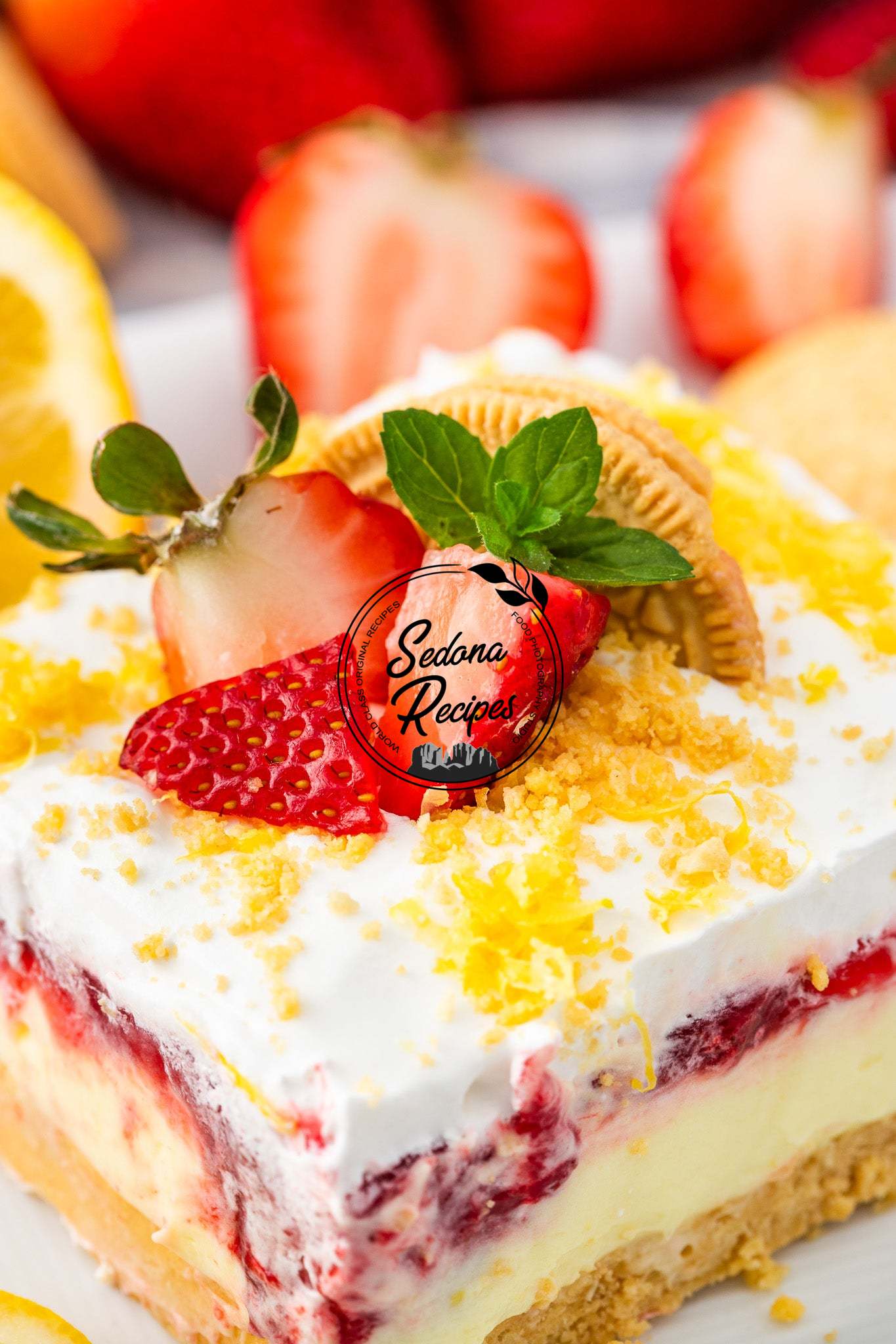 Lemon Strawberry Delight (No Bake)