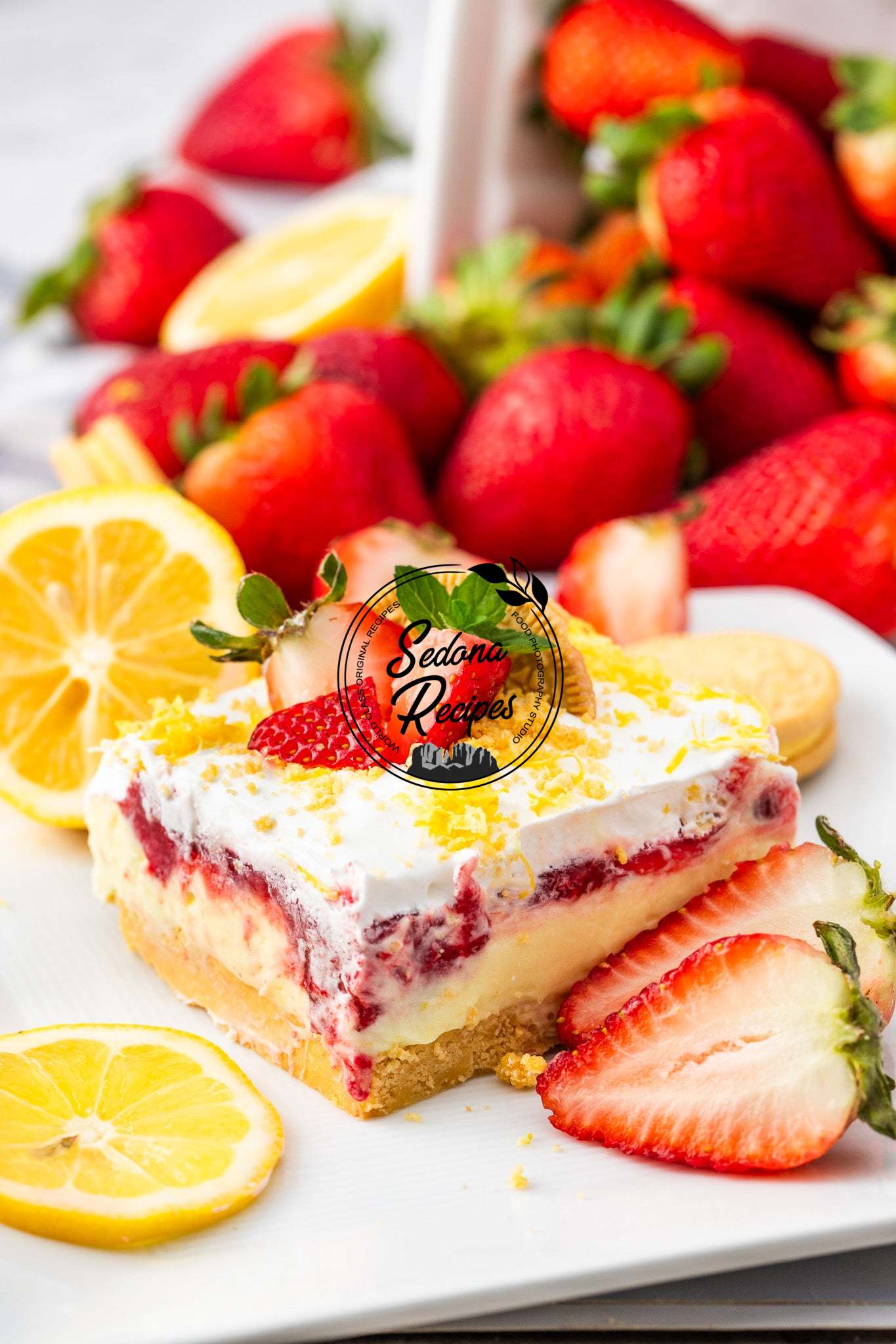 Lemon Strawberry Delight (No Bake)