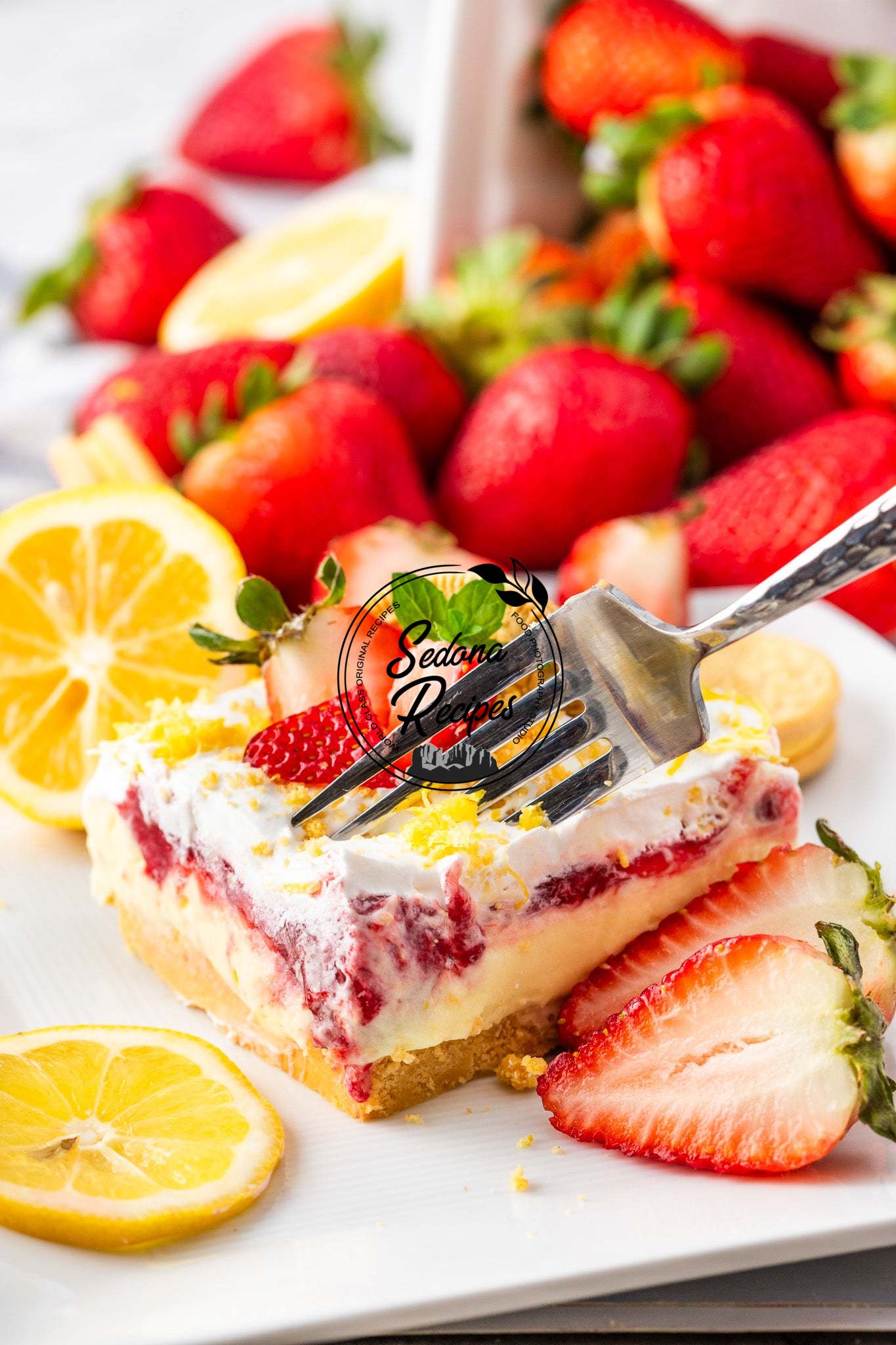 Lemon Strawberry Delight (No Bake)