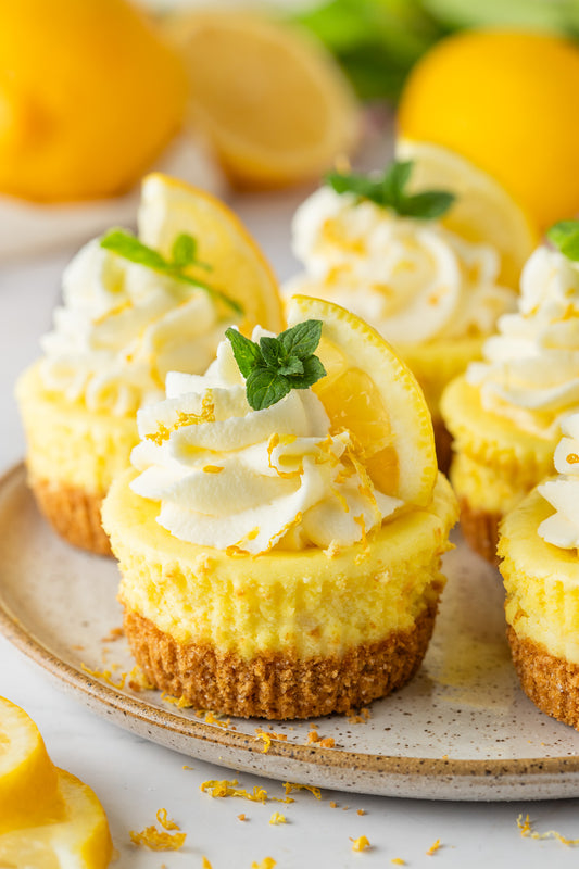 Mini Lemon Cheesecakes