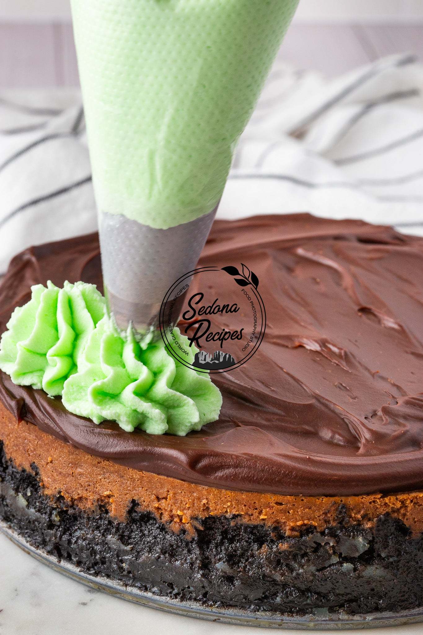 Chocolate Mint Cheesecake