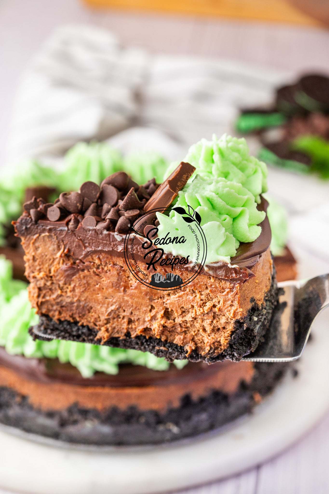 Chocolate Mint Cheesecake