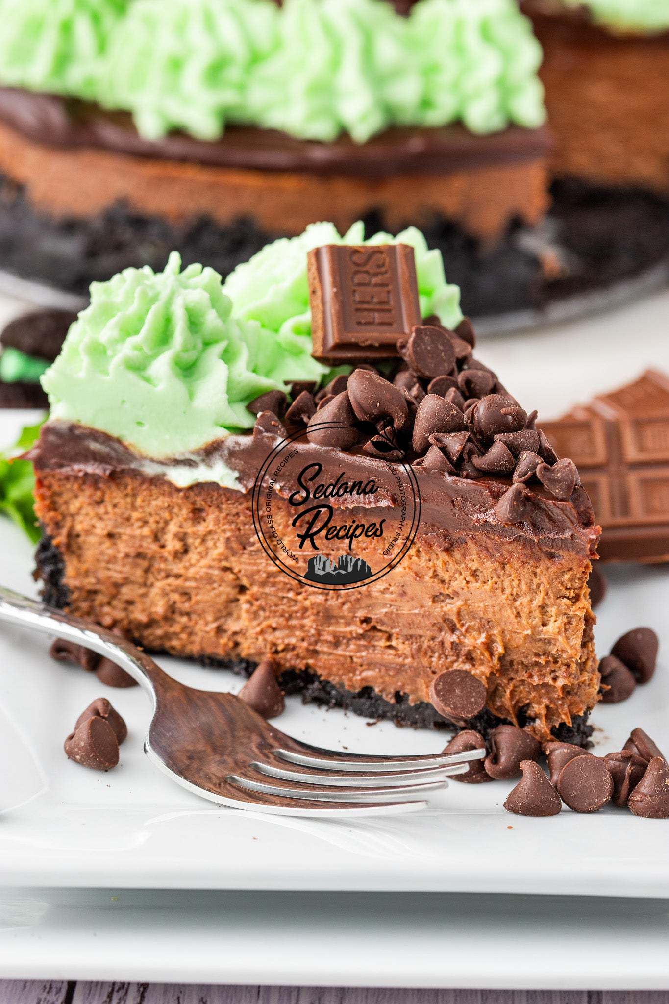 Chocolate Mint Cheesecake