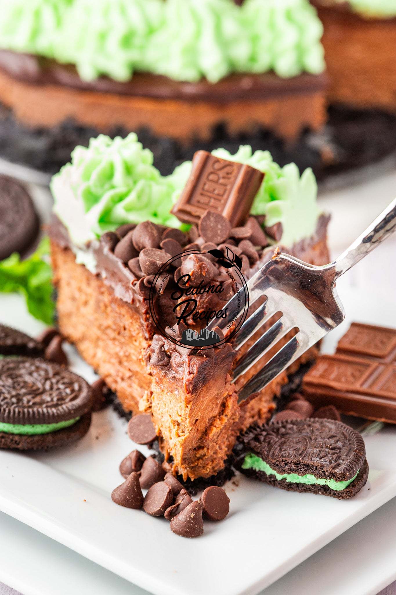 Chocolate Mint Cheesecake