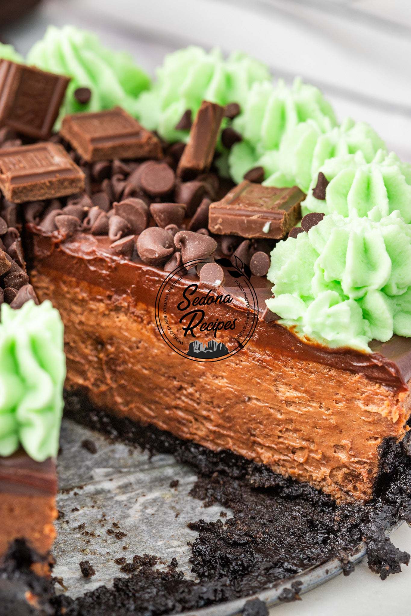 Chocolate Mint Cheesecake