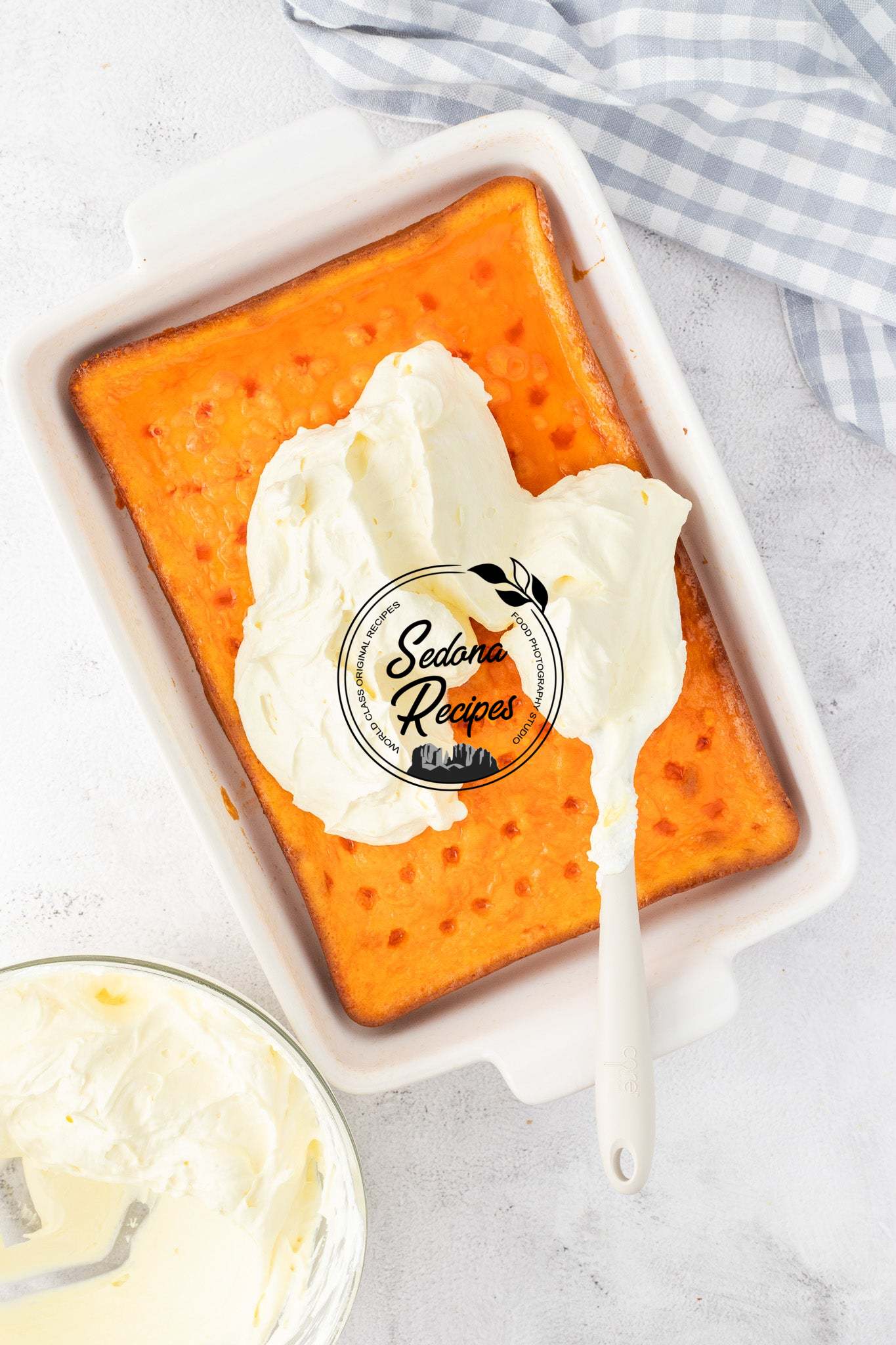 Orange Creamsicle Poke Cake