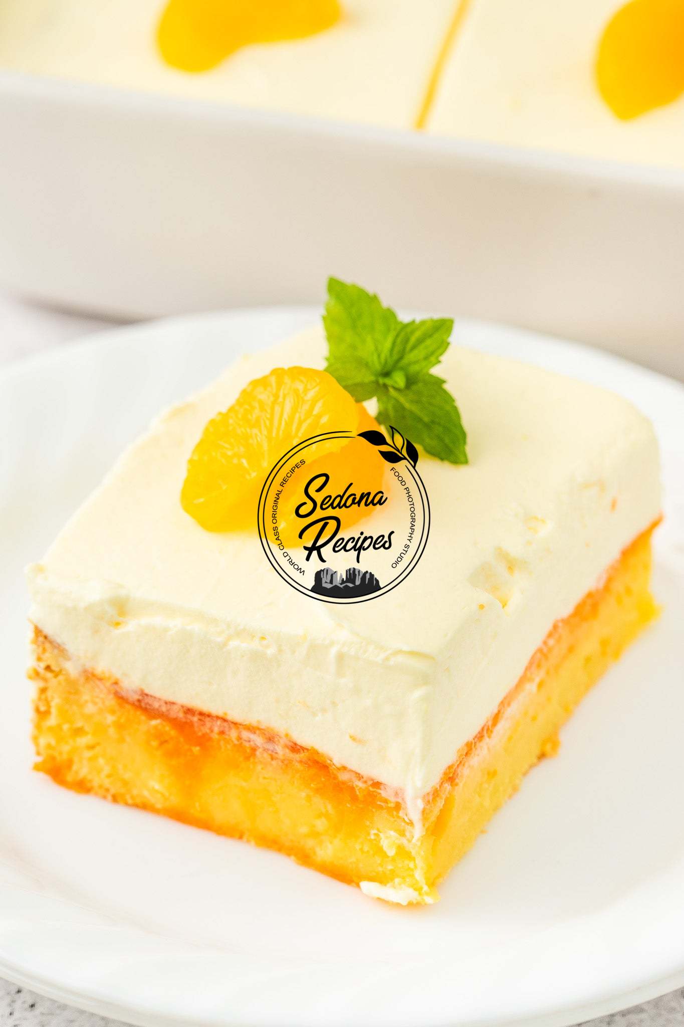 Orange Creamsicle Poke Cake