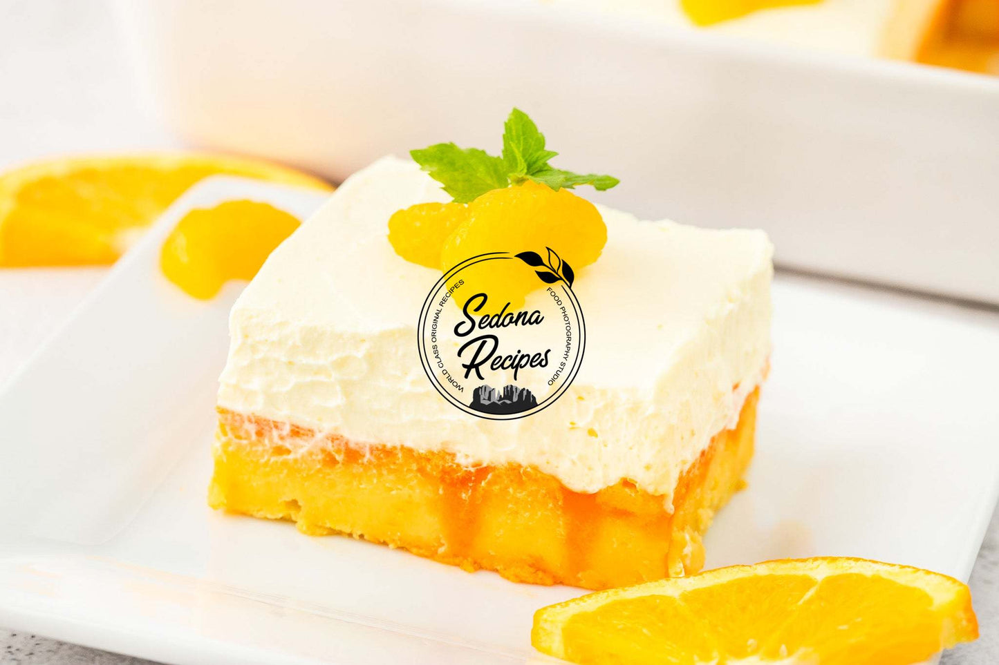 Orange Creamsicle Poke Cake