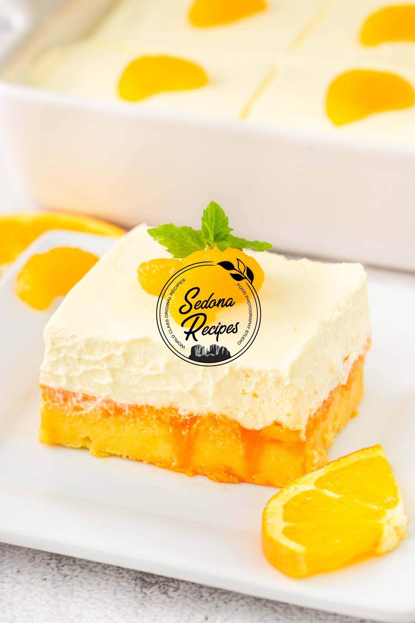 Orange Creamsicle Poke Cake