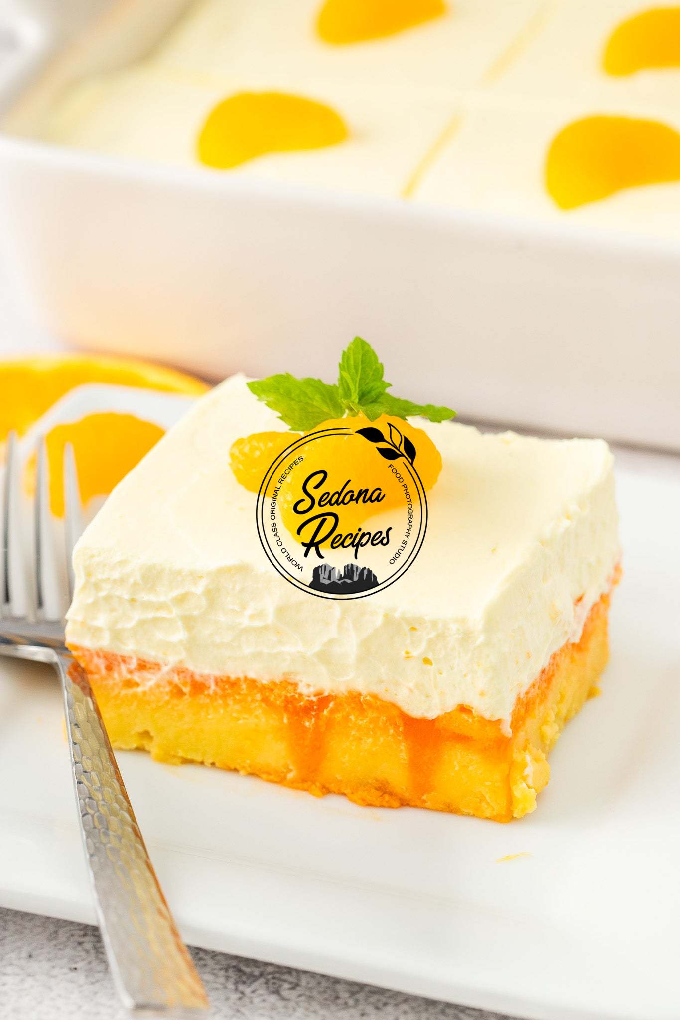 Orange Creamsicle Poke Cake