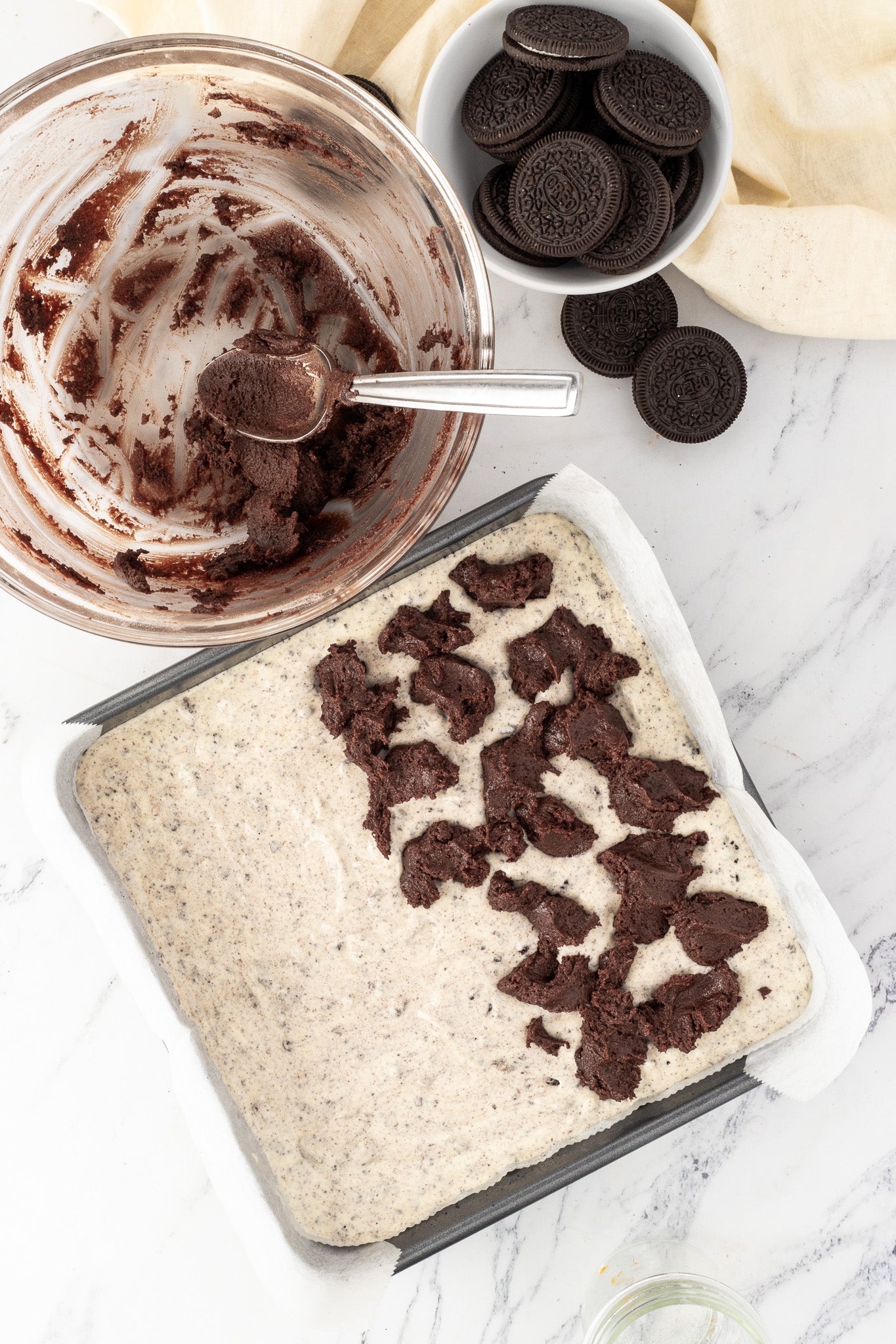 Oreo Cheesecake Brownies