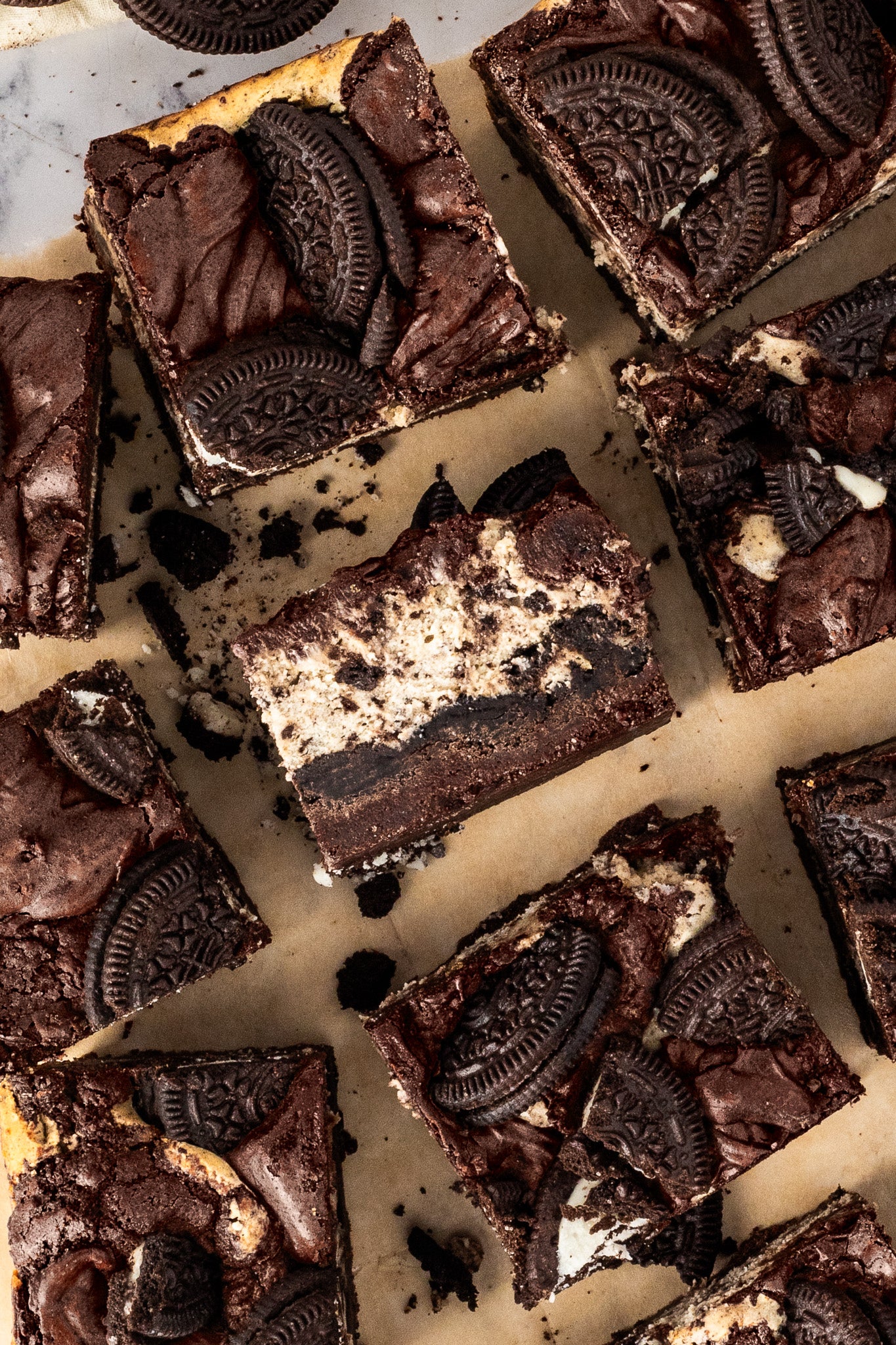 Oreo Cheesecake Brownies