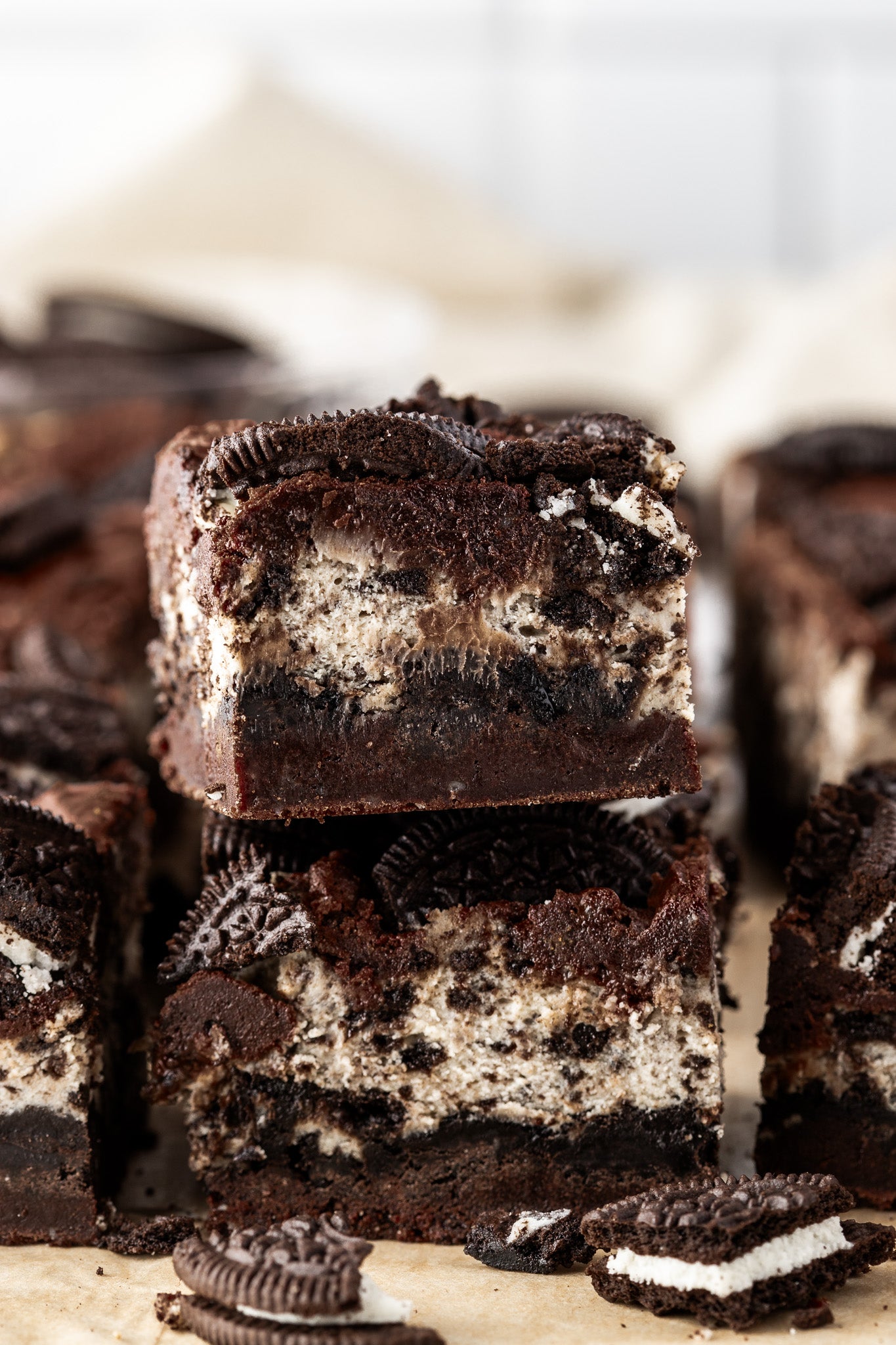 Oreo Cheesecake Brownies