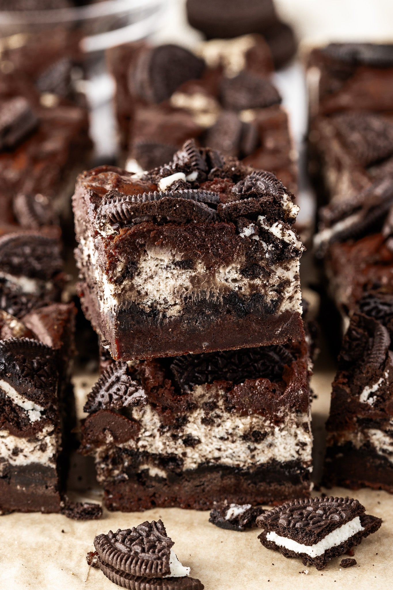 Oreo Cheesecake Brownies