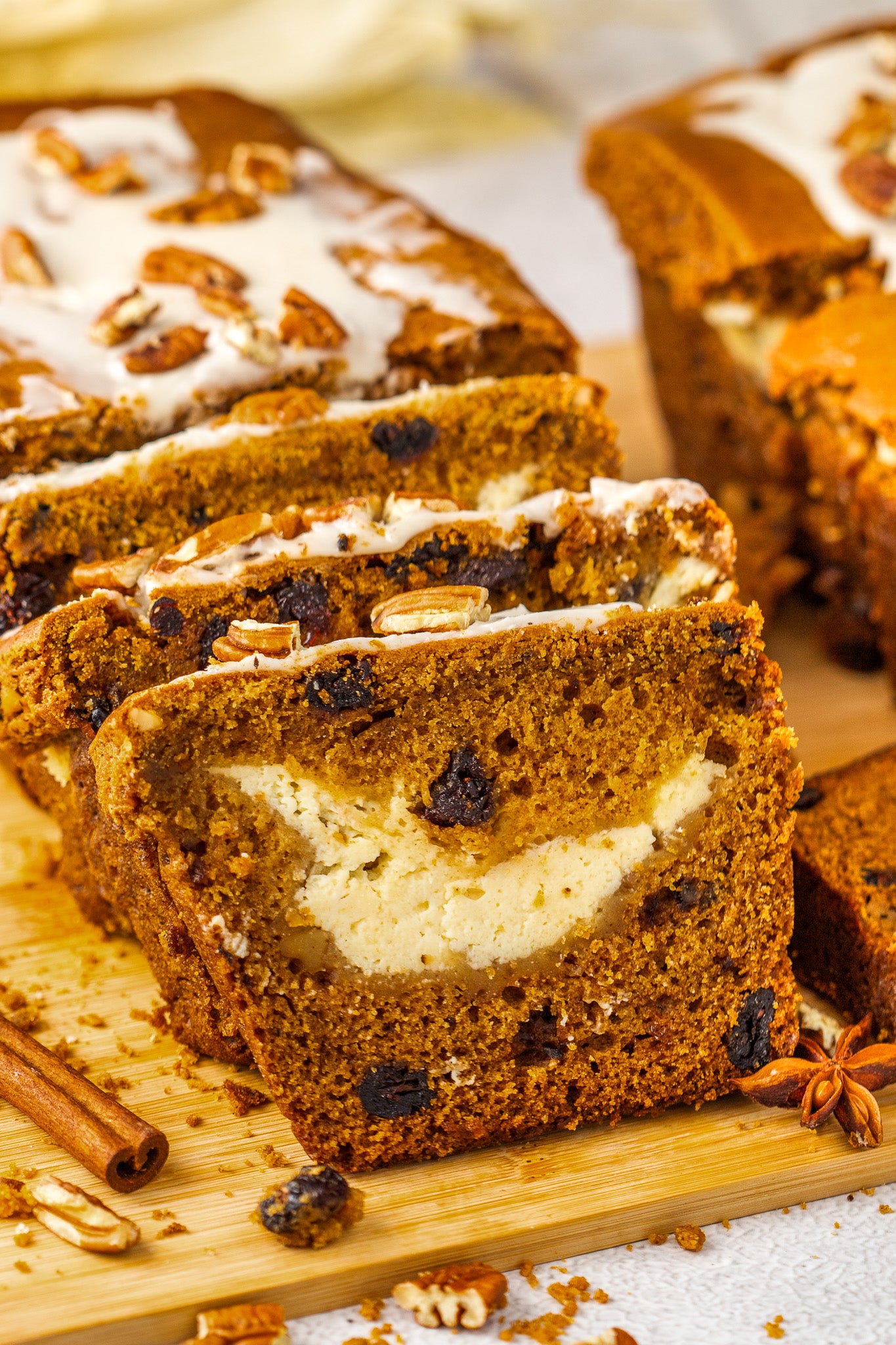Pumpkin Cream Cheese Swirl Bread