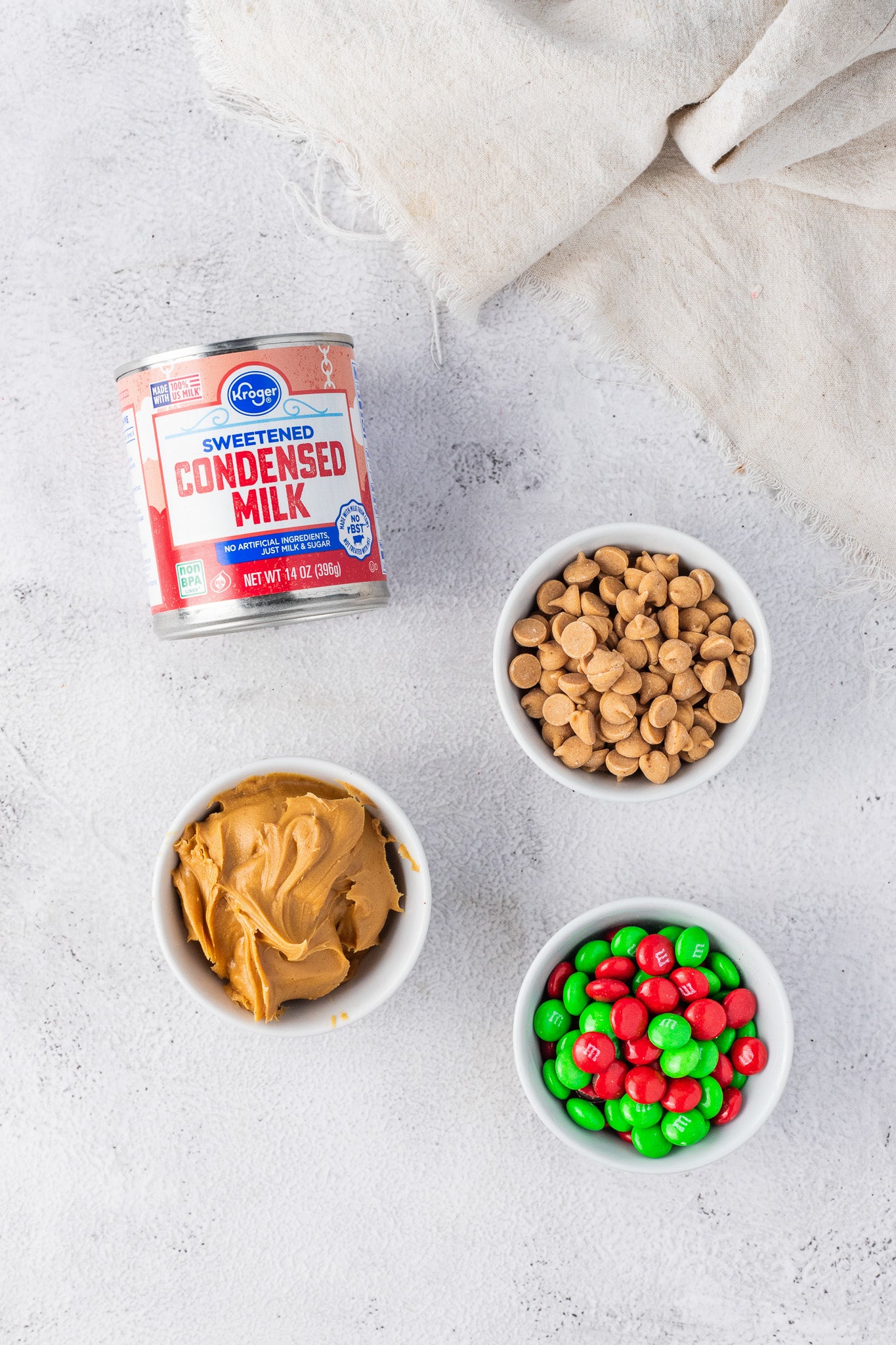 Peanut Butter M&M Christmas Fudge